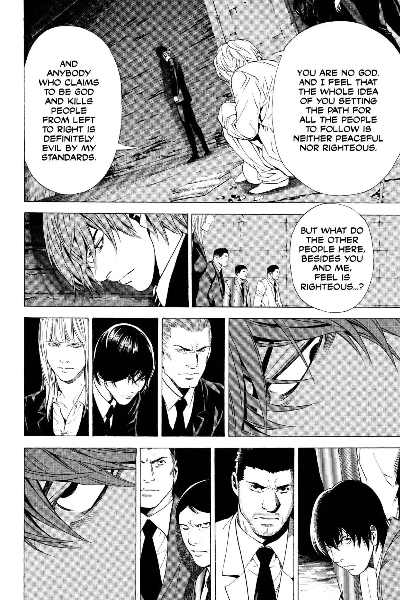 Death Note manga, chapter 105, page 18 of 20