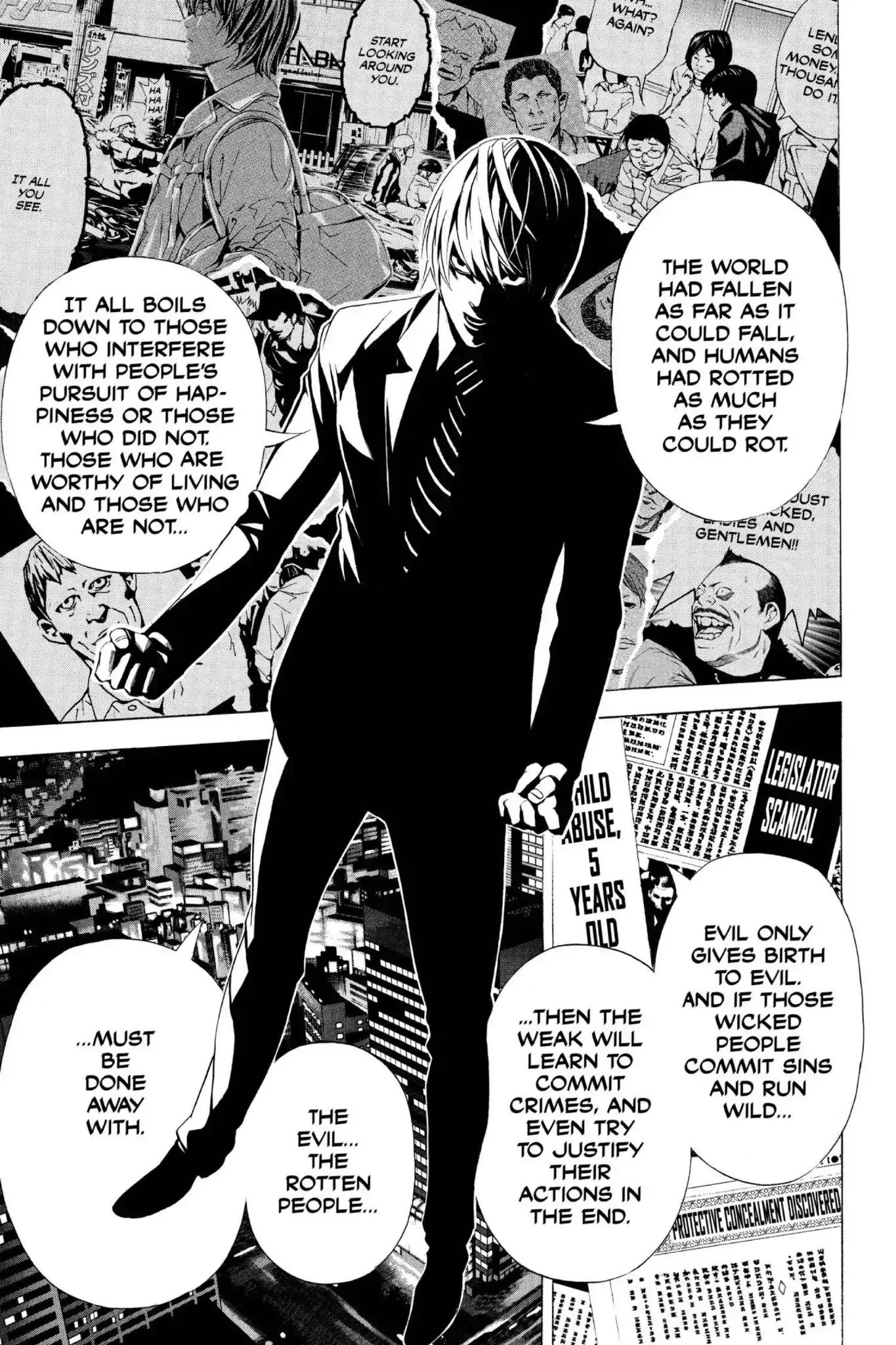 Death Note manga, chapter 105, page 7 of 20