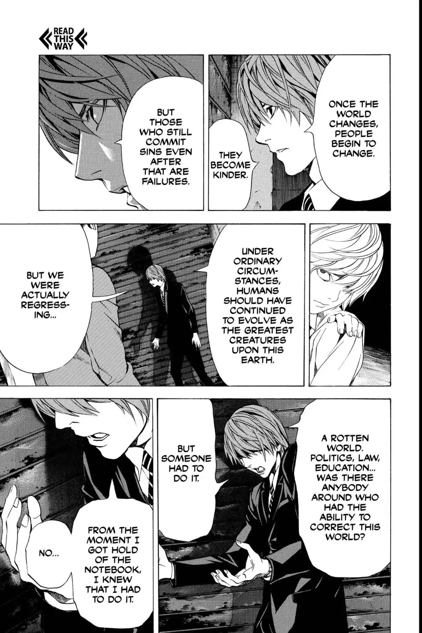 Death Note manga, chapter 105, page 9 of 20