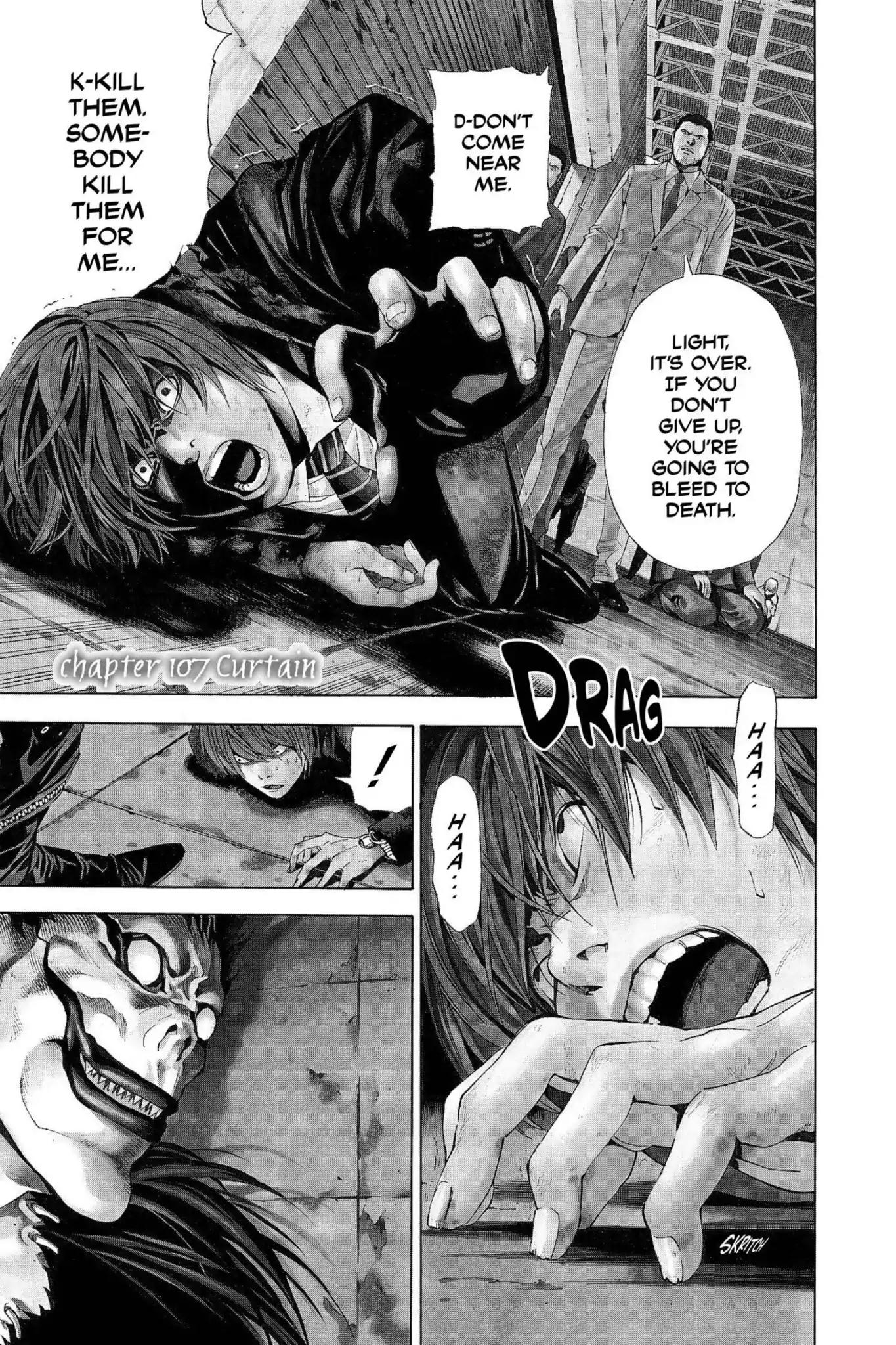 Death Note Chapter 107 page 1 - Chapter 107: Curtain