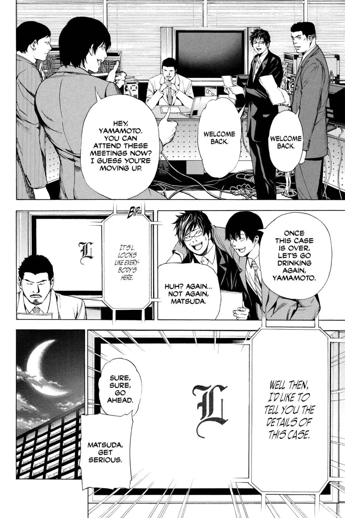 Death Note manga, chapter 108, page 14 of 24