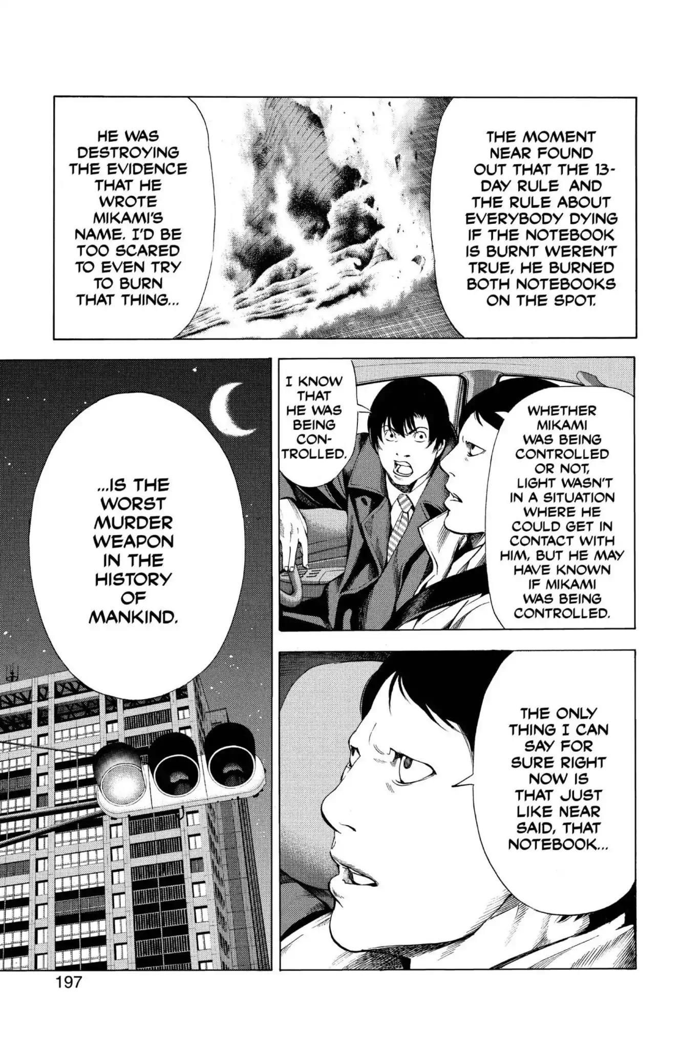 Death Note manga, chapter 108, page 9 of 24