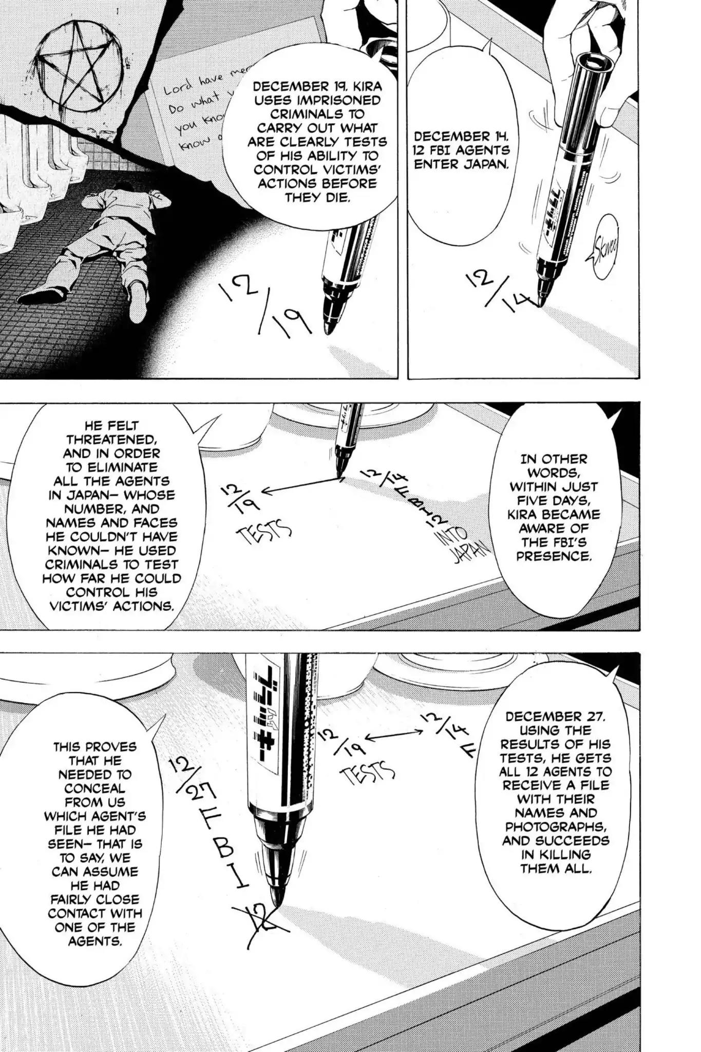 Death Note manga, chapter 11, page 13 of 22
