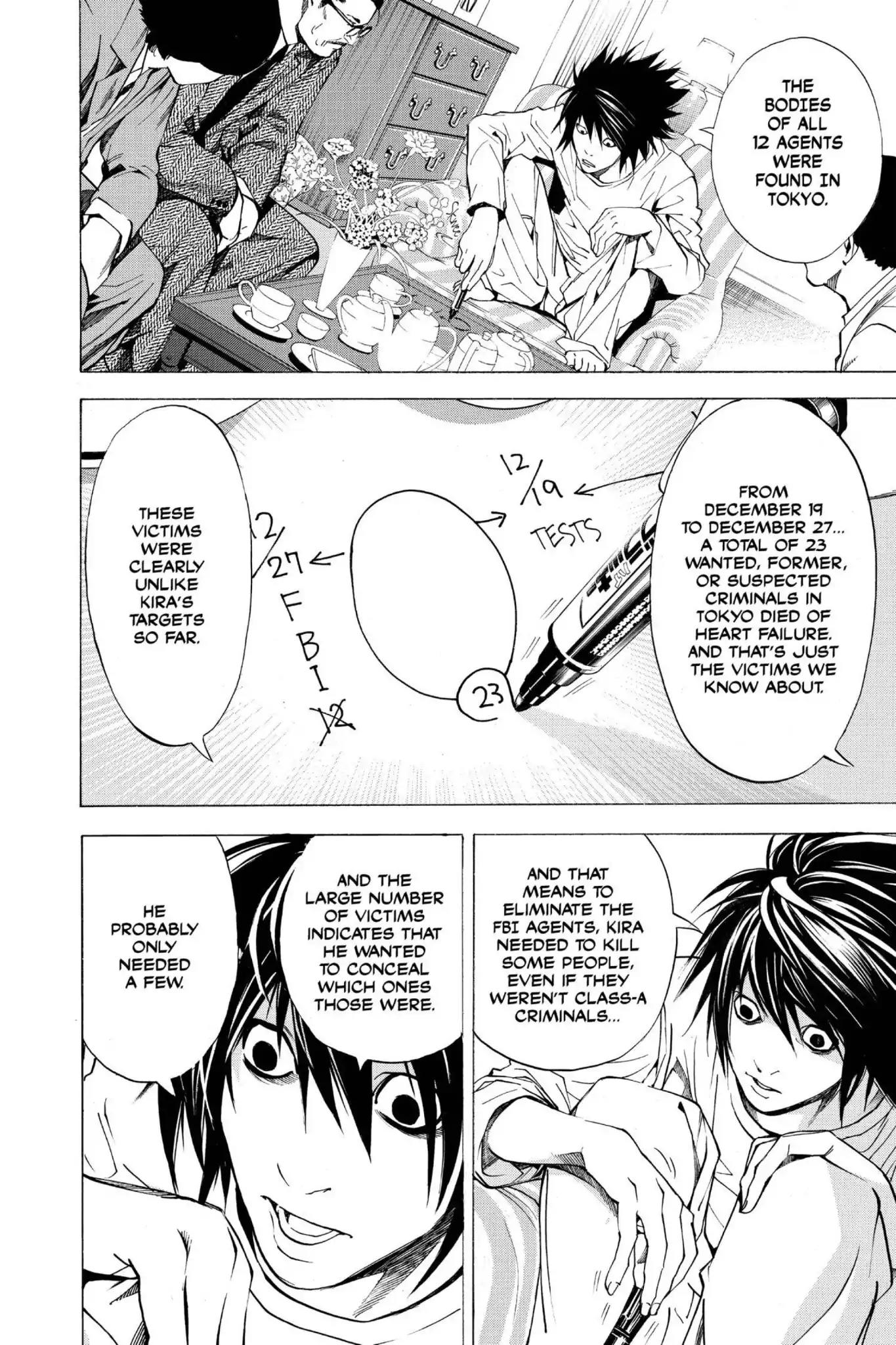 Death Note manga, chapter 11, page 14 of 22