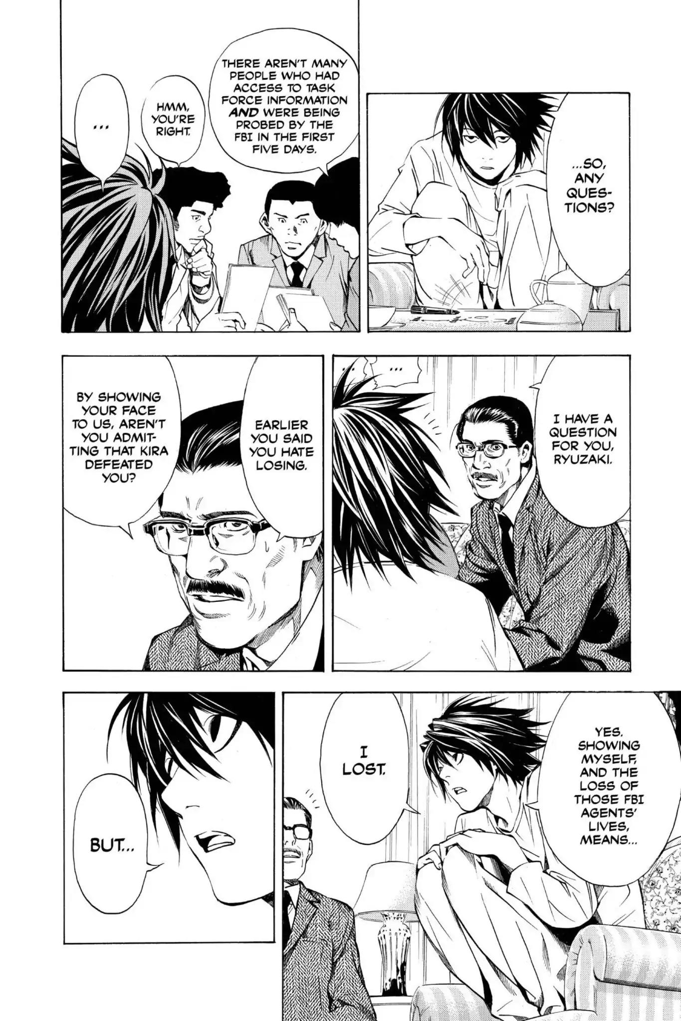 Death Note manga, chapter 11, page 16 of 22