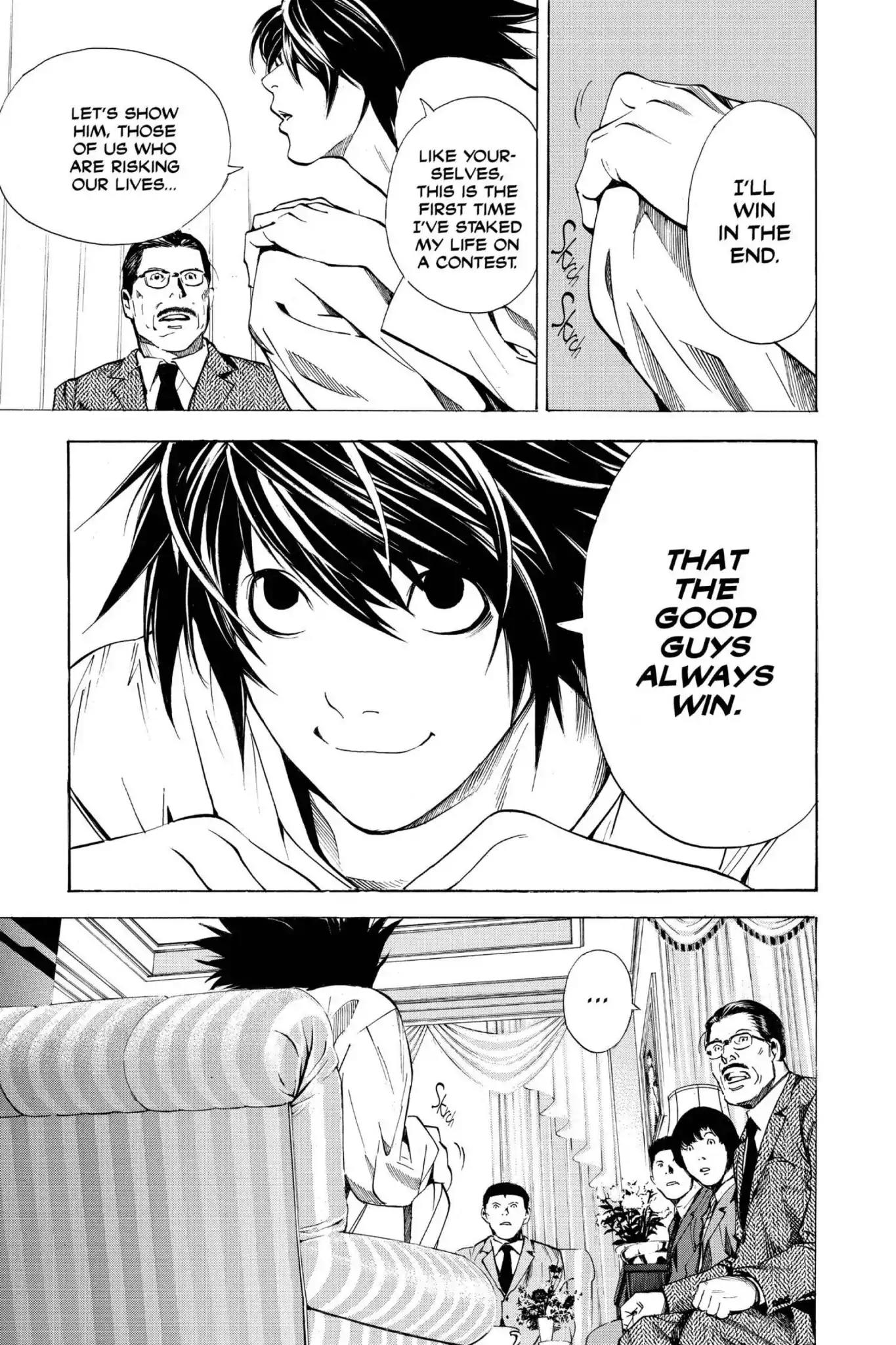 Death Note manga, chapter 11, page 17 of 22