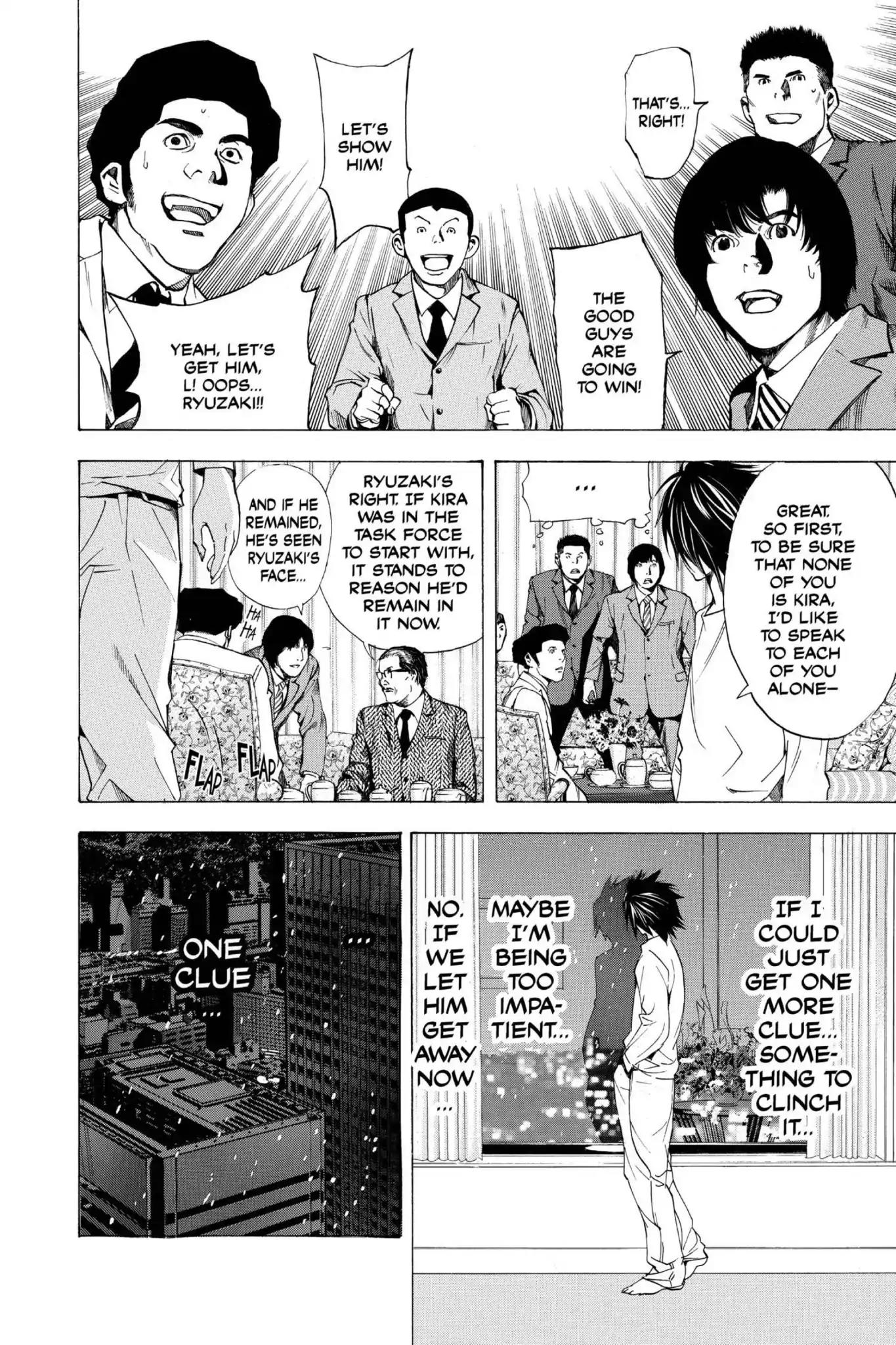 Death Note manga, chapter 11, page 18 of 22