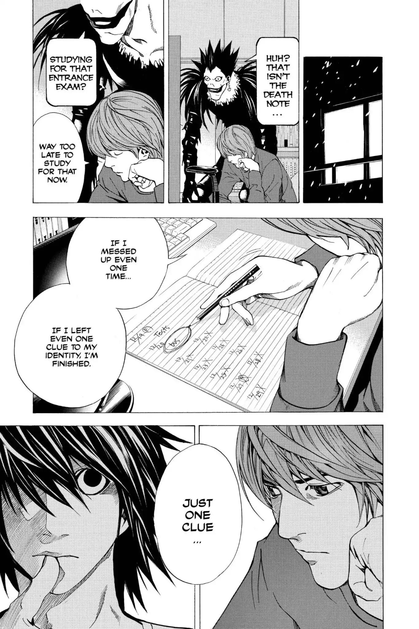 Death Note manga, chapter 11, page 19 of 22