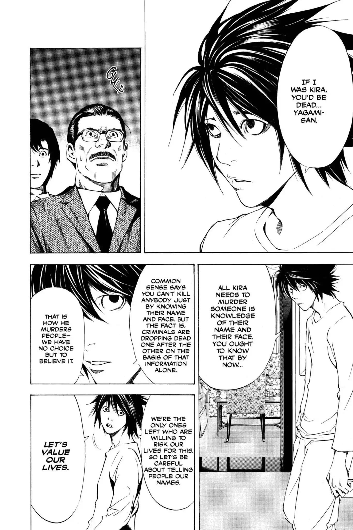 Death Note manga, chapter 11, page 4 of 22