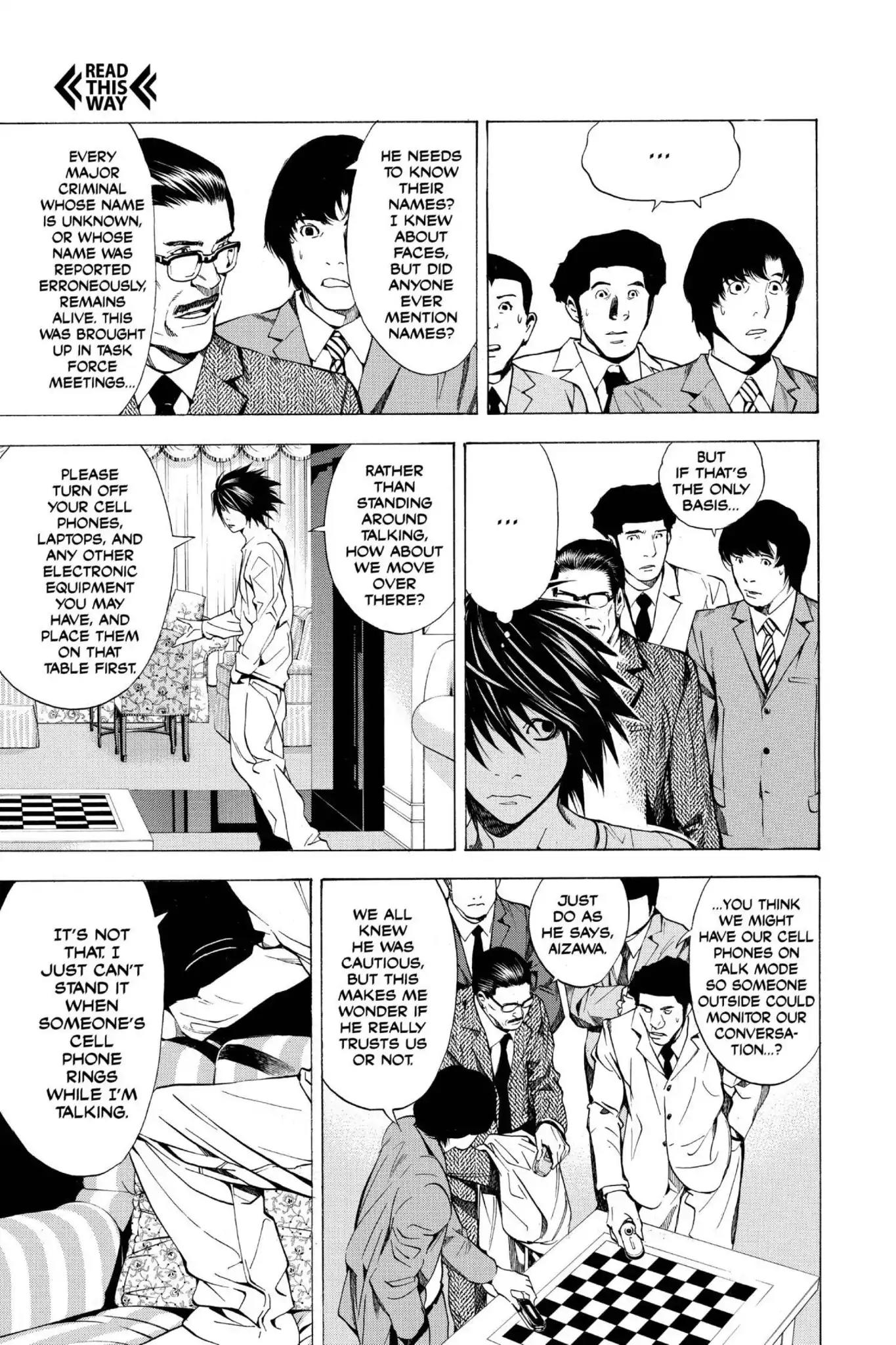 Death Note manga, chapter 11, page 5 of 22