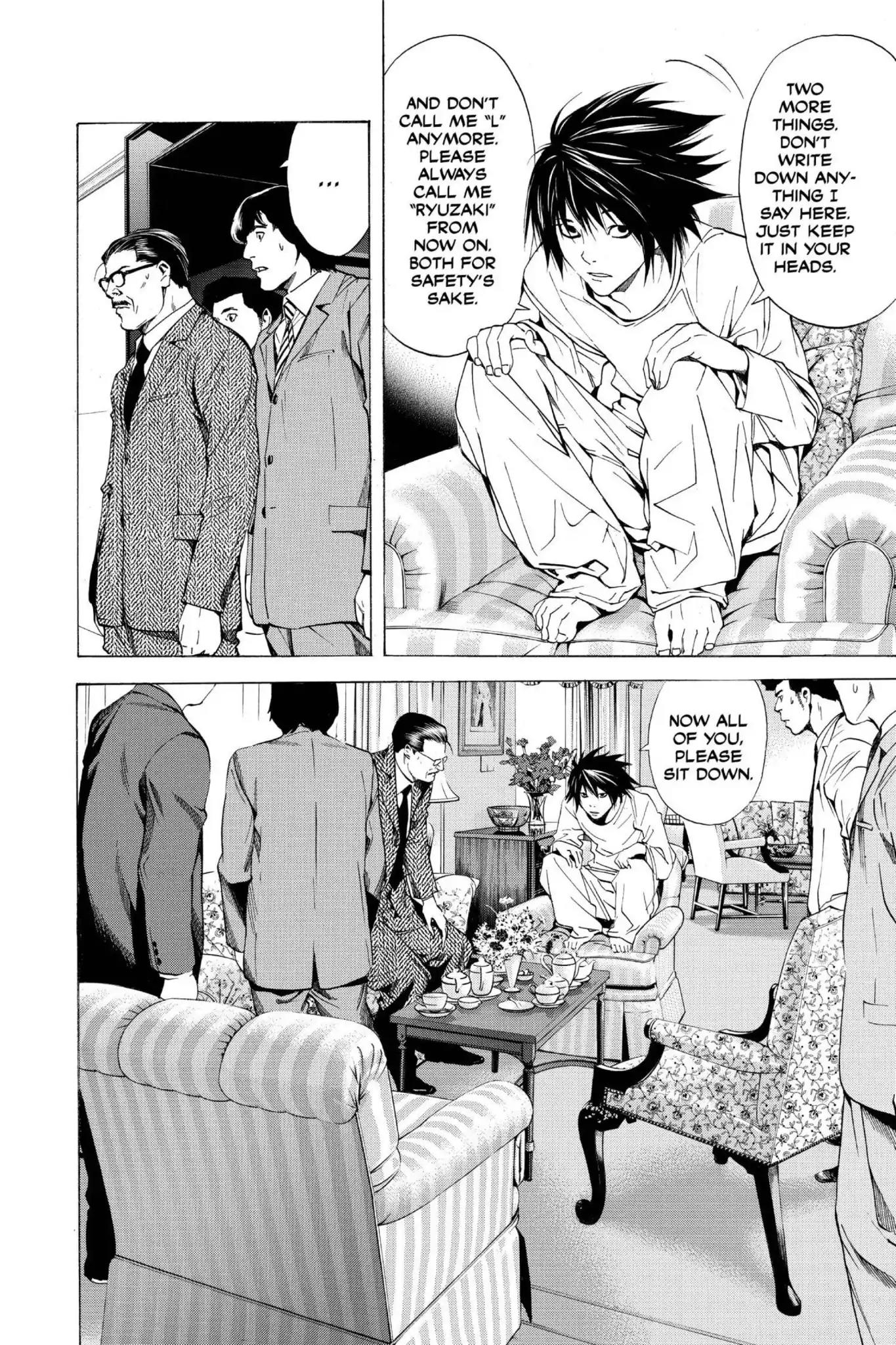 Death Note manga, chapter 11, page 6 of 22