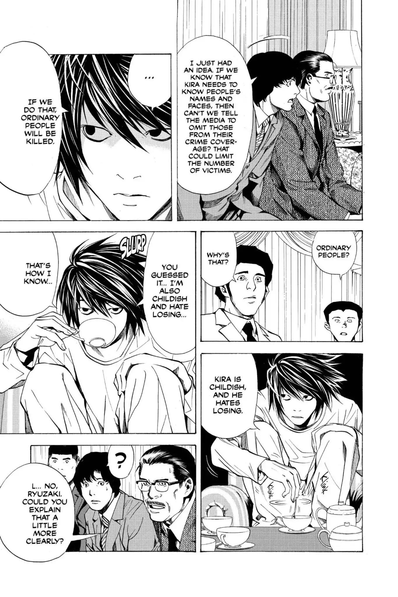 Death Note manga, chapter 11, page 7 of 22