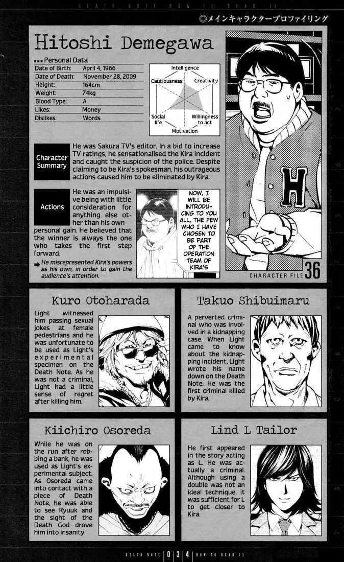 Death Note manga, chapter 110, page 34 of 57