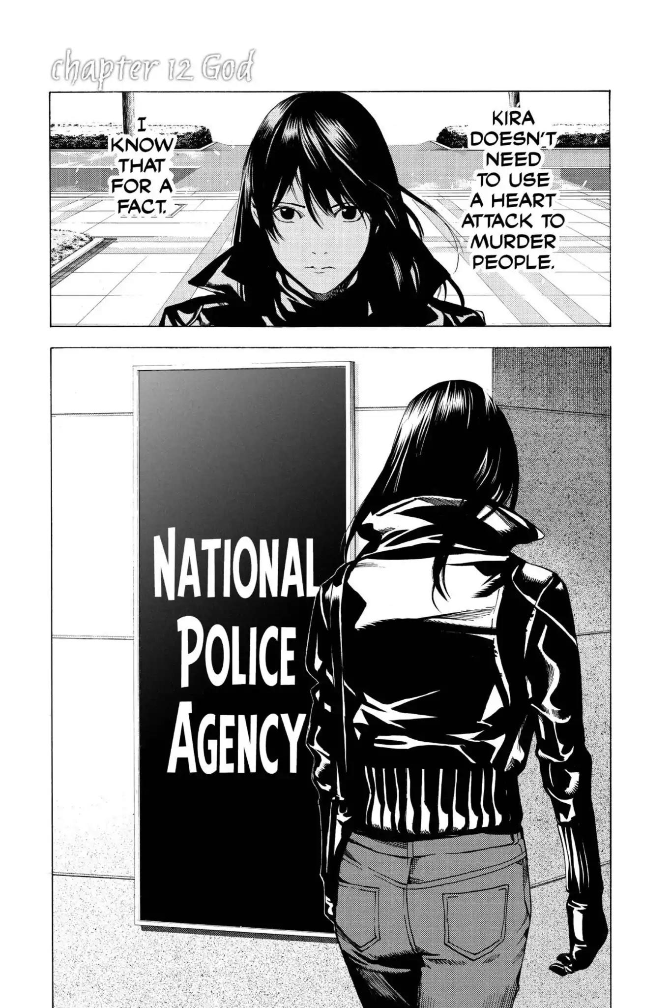 Death Note manga, chapter 12, page 1 of 22