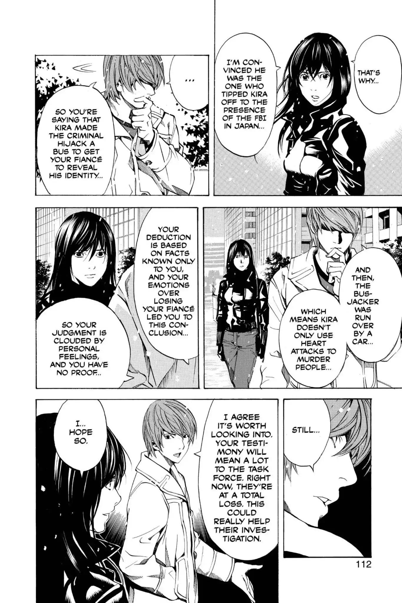 Death Note manga, chapter 12, page 20 of 22