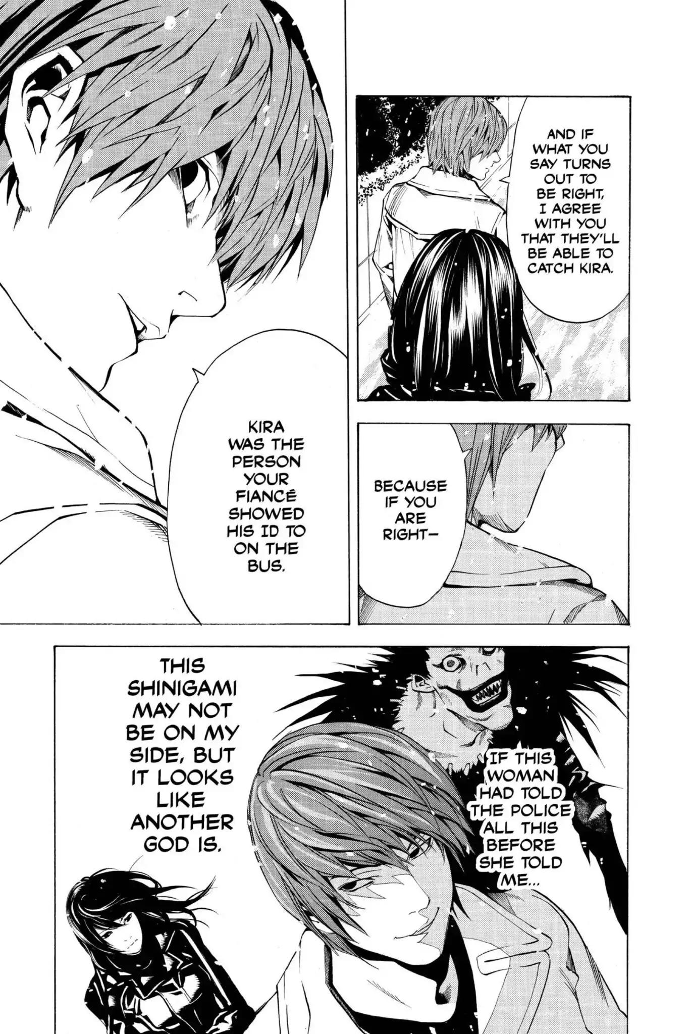 Death Note manga, chapter 12, page 21 of 22