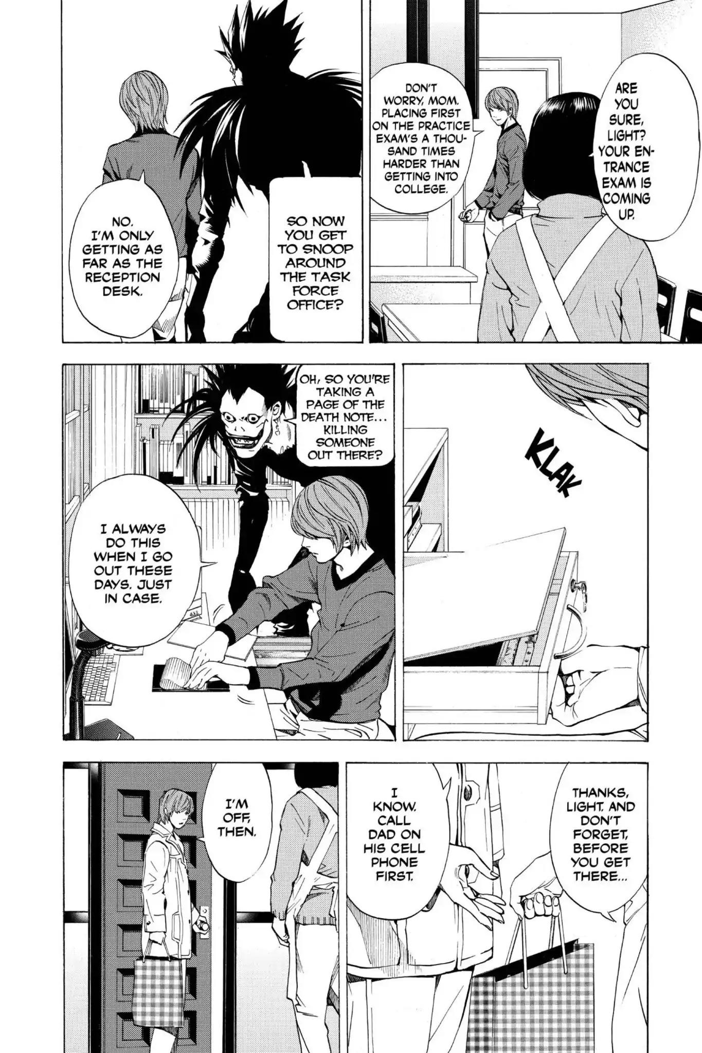 Death Note manga, chapter 12, page 4 of 22
