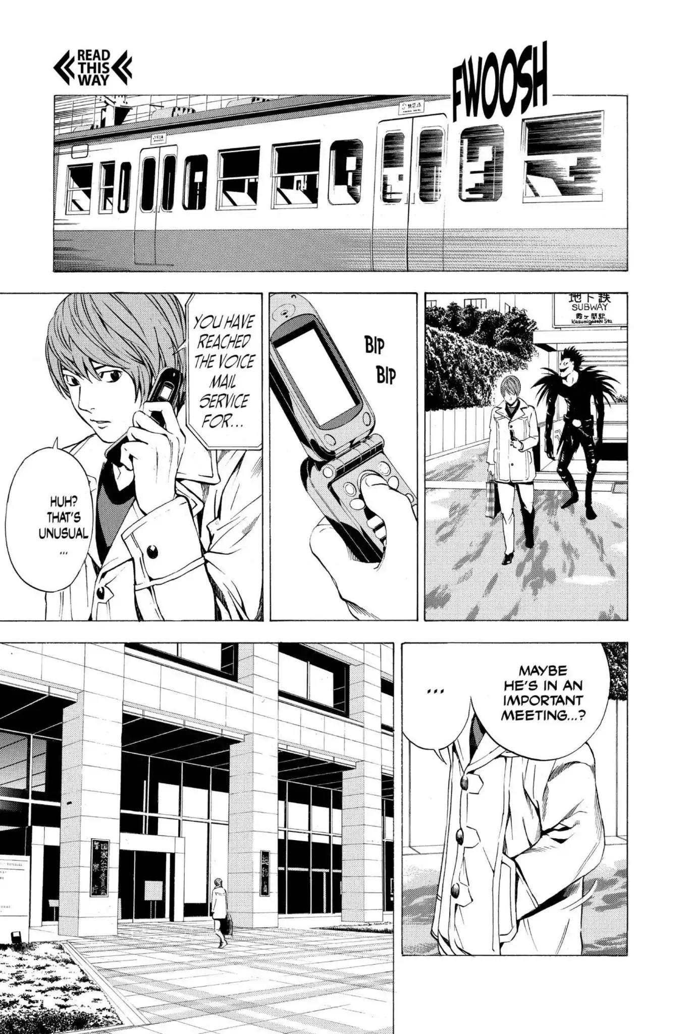 Death Note manga, chapter 12, page 5 of 22