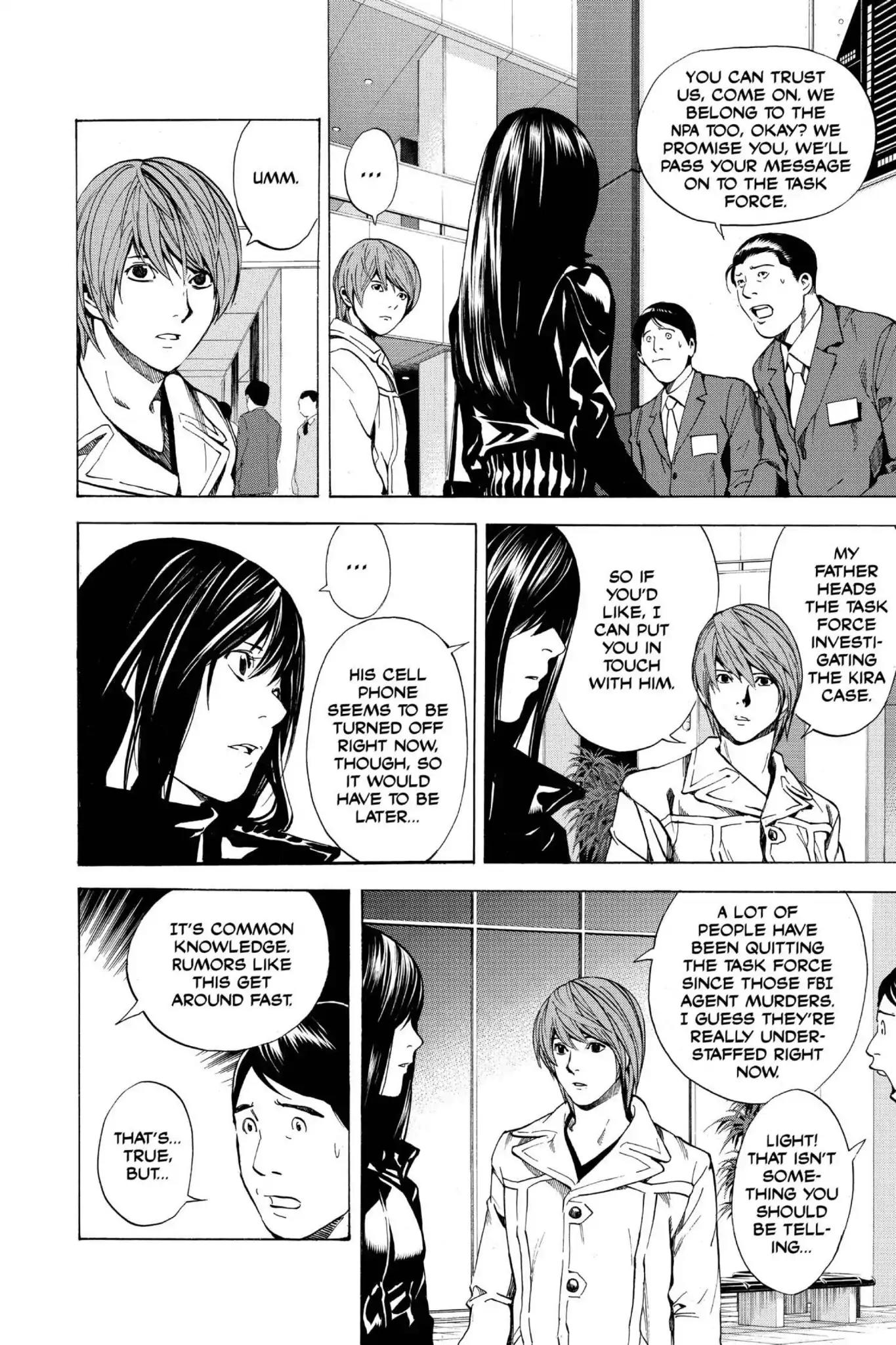 Death Note manga, chapter 12, page 8 of 22