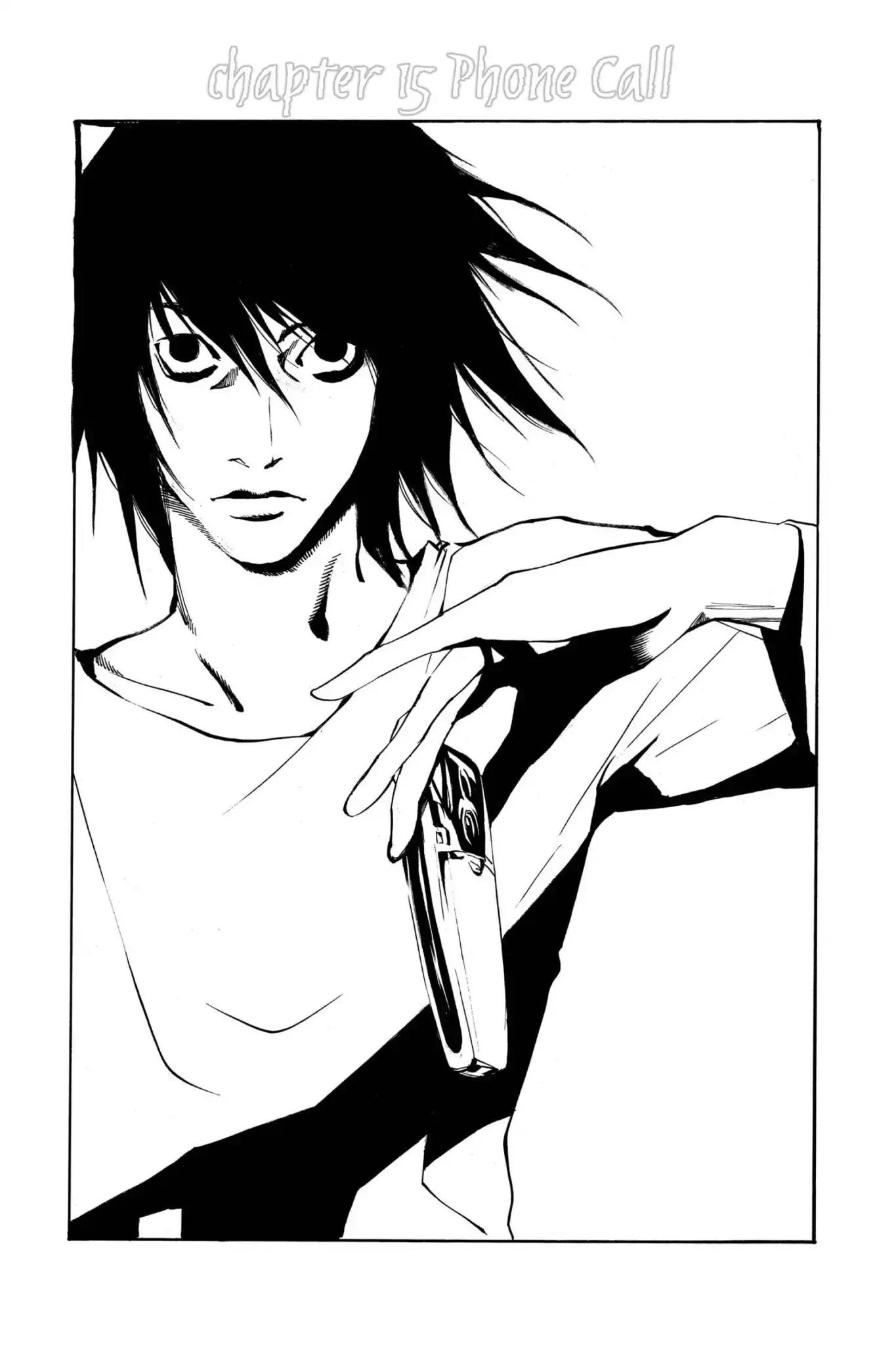 Death Note manga, chapter 15, page 1 of 22