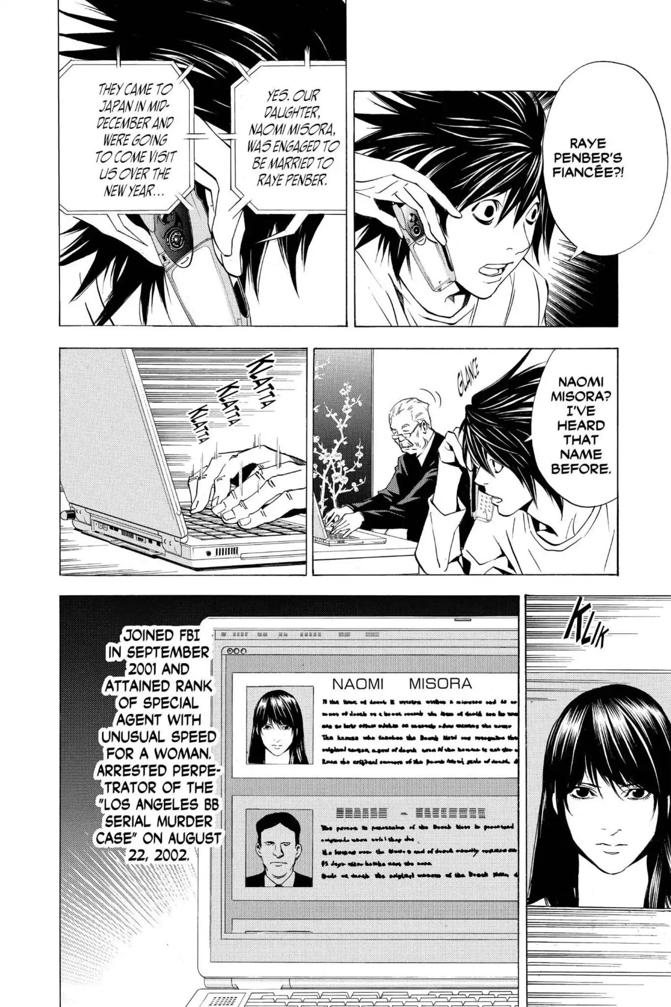 Death Note manga, chapter 15, page 16 of 22