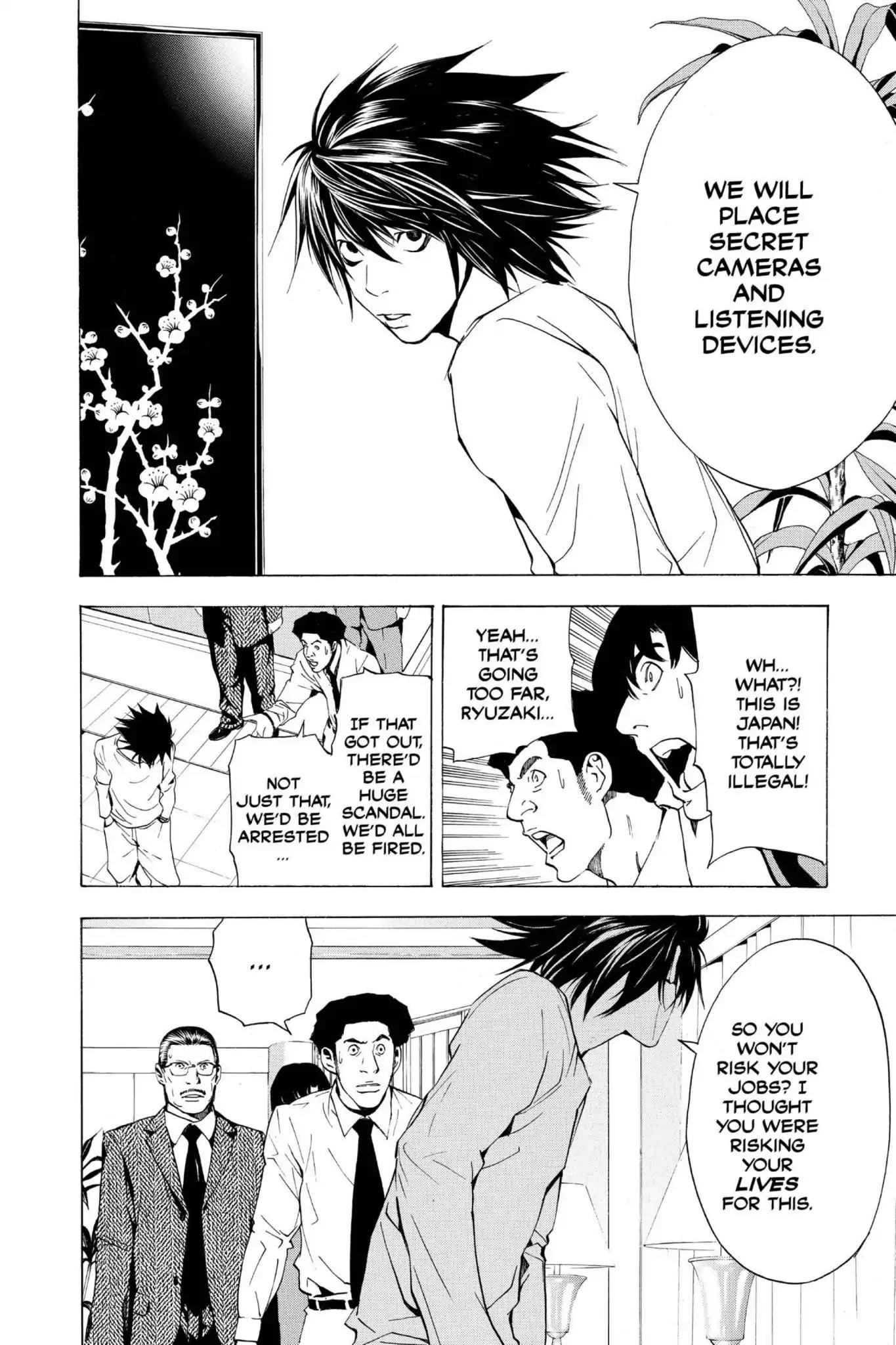Death Note manga, chapter 15, page 20 of 22