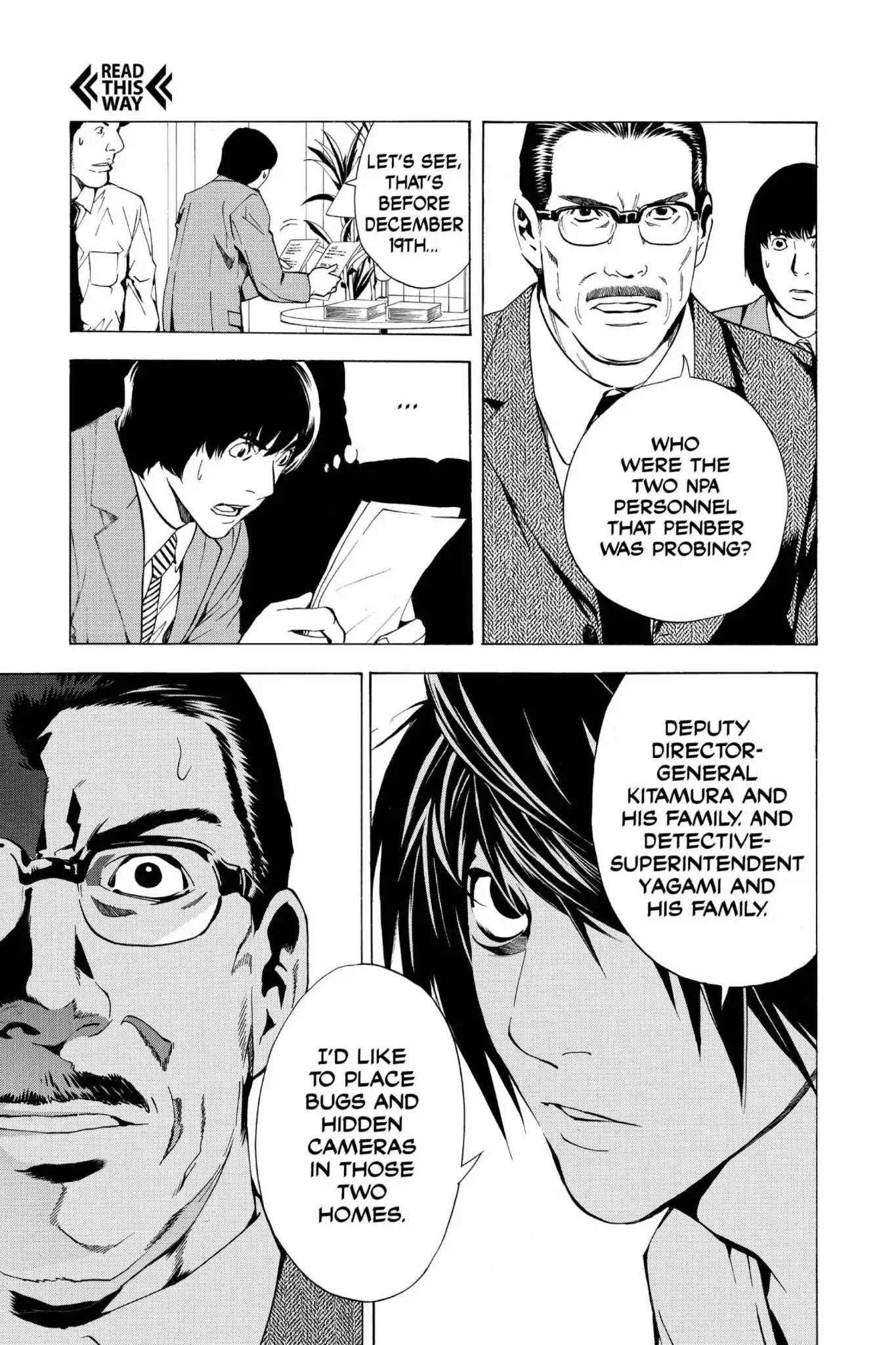 Death Note manga, chapter 15, page 21 of 22