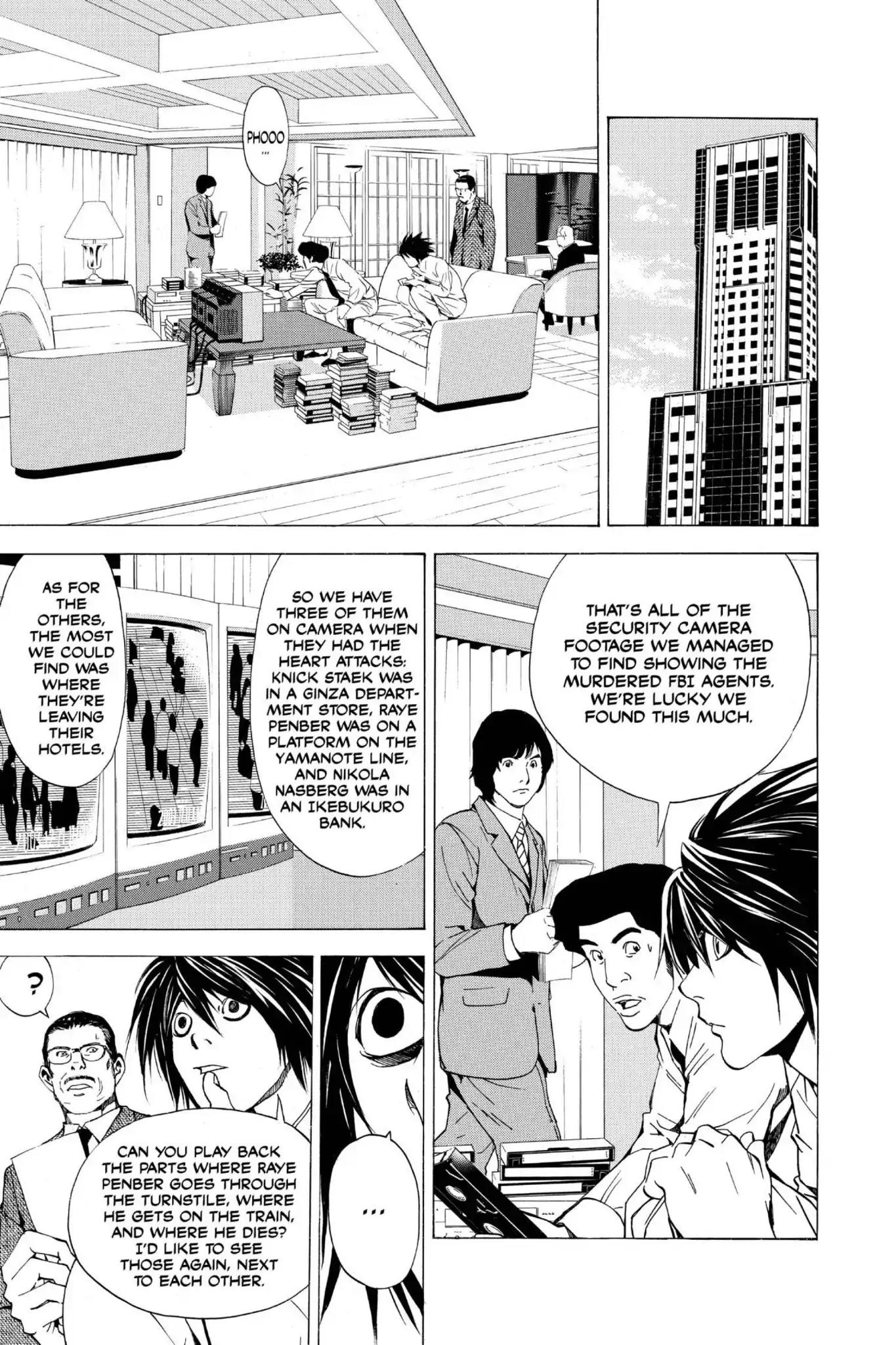 Death Note manga, chapter 15, page 5 of 22