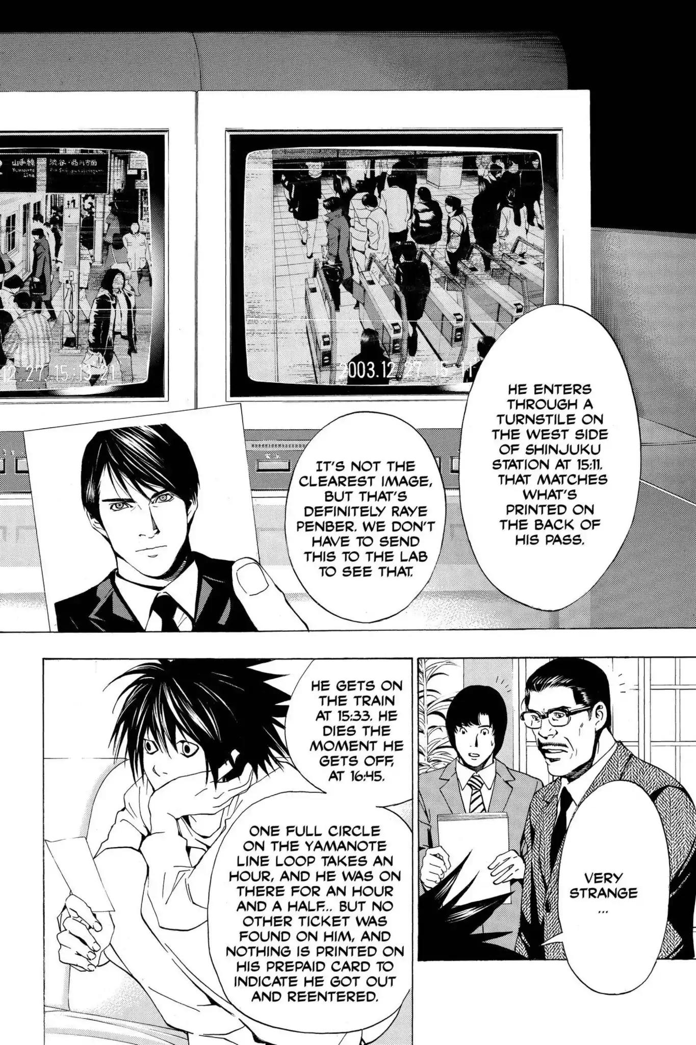 Death Note manga, chapter 15, page 6 of 22