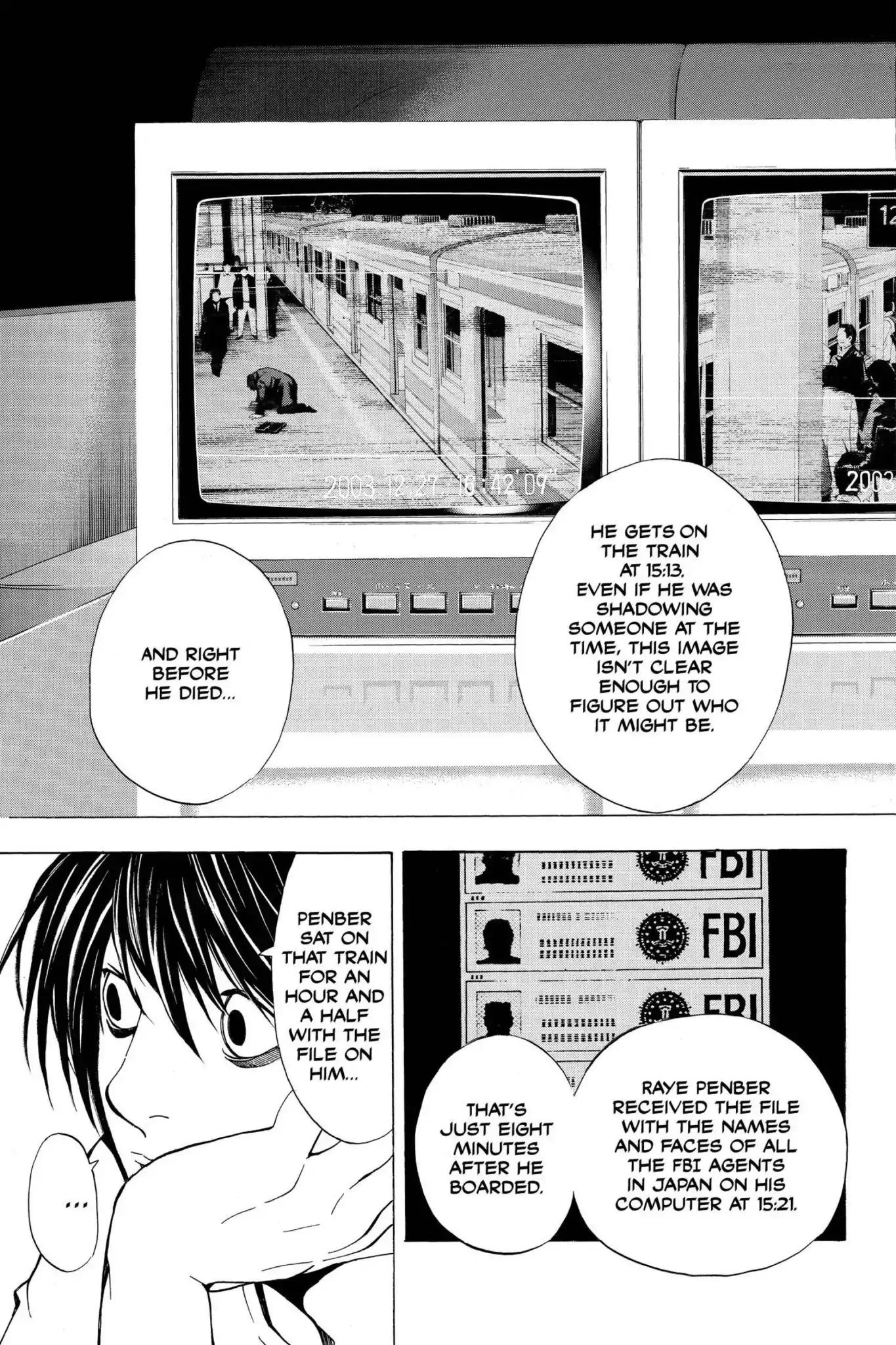 Death Note manga, chapter 15, page 7 of 22
