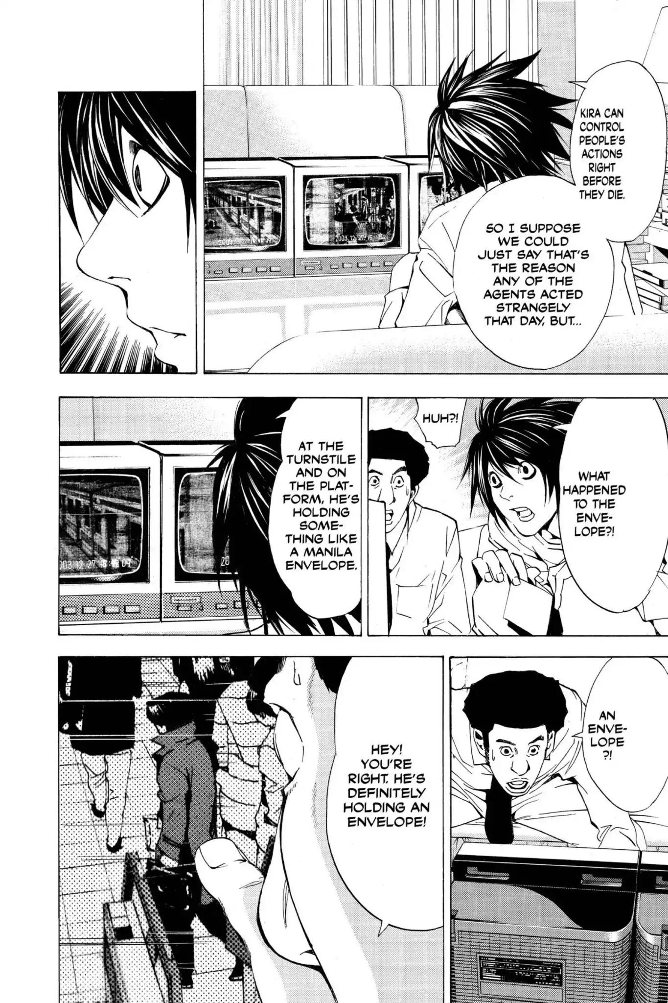 Death Note manga, chapter 15, page 8 of 22