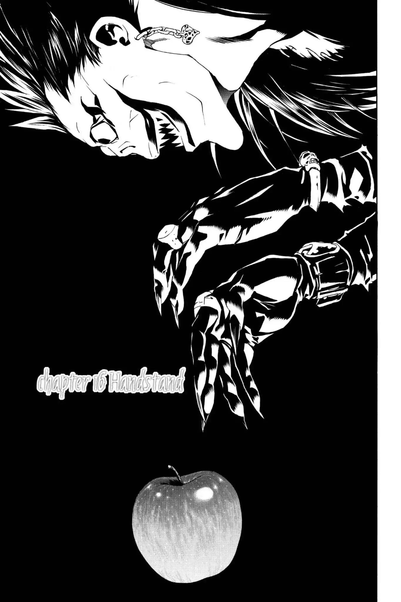 Death Note manga, chapter 16, page 1 of 20