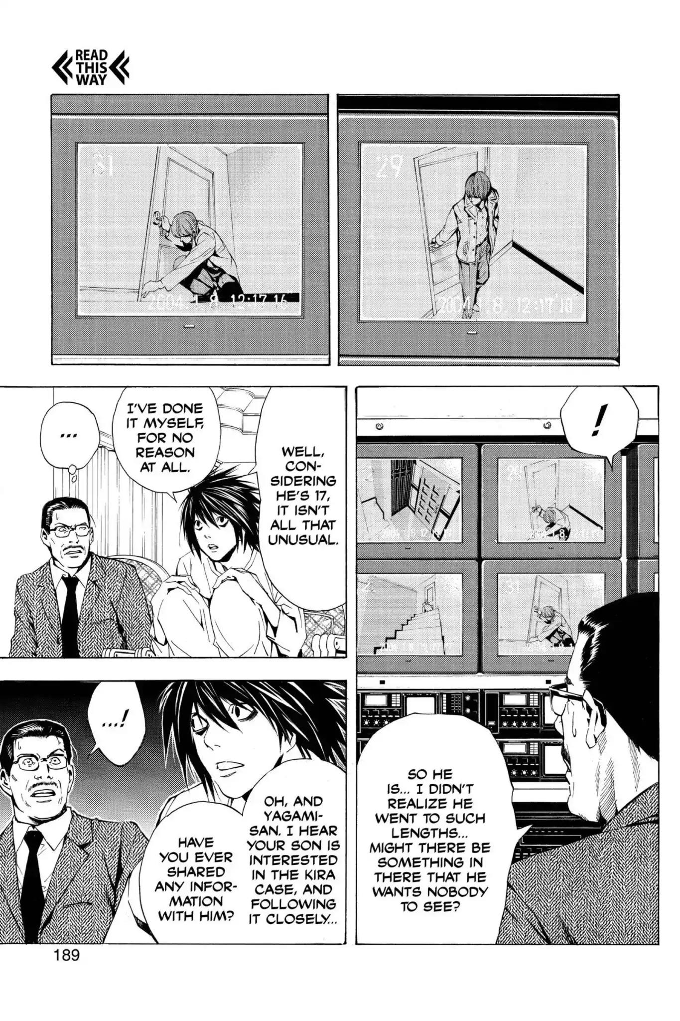 Death Note manga, chapter 16, page 11 of 20