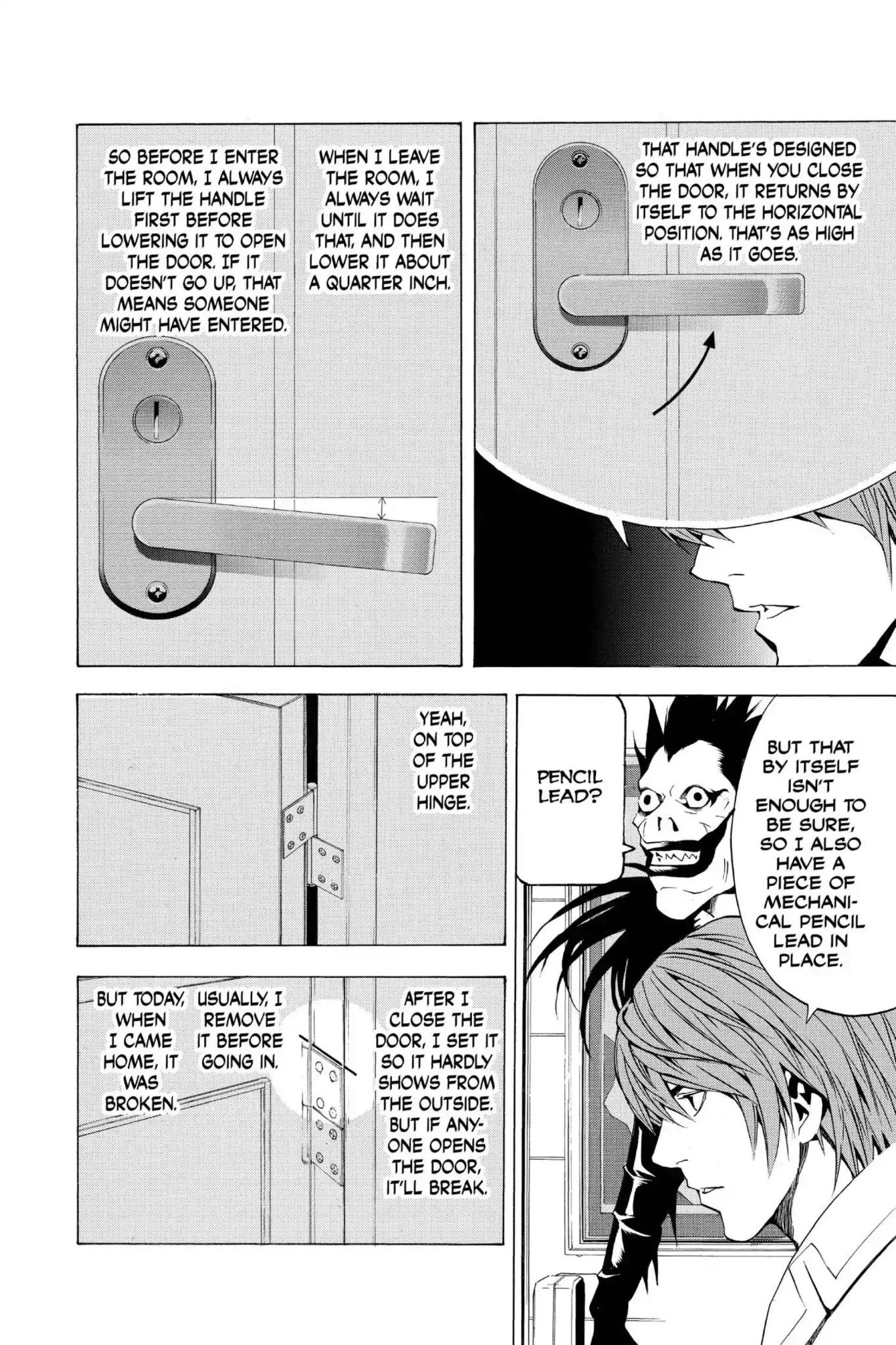 Death Note manga, chapter 16, page 14 of 20