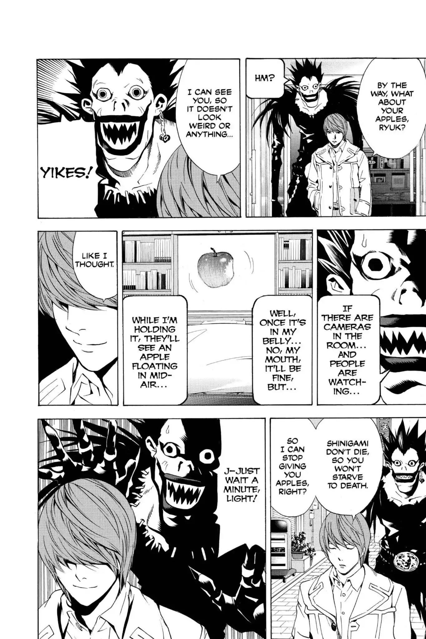 Death Note manga, chapter 16, page 16 of 20