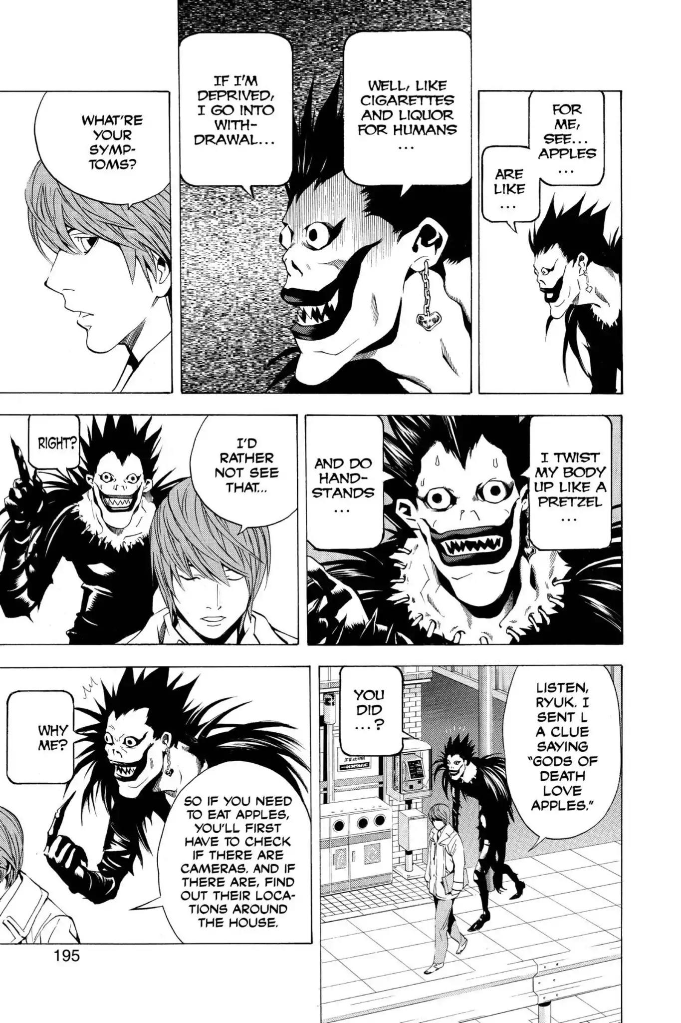 Death Note manga, chapter 16, page 17 of 20