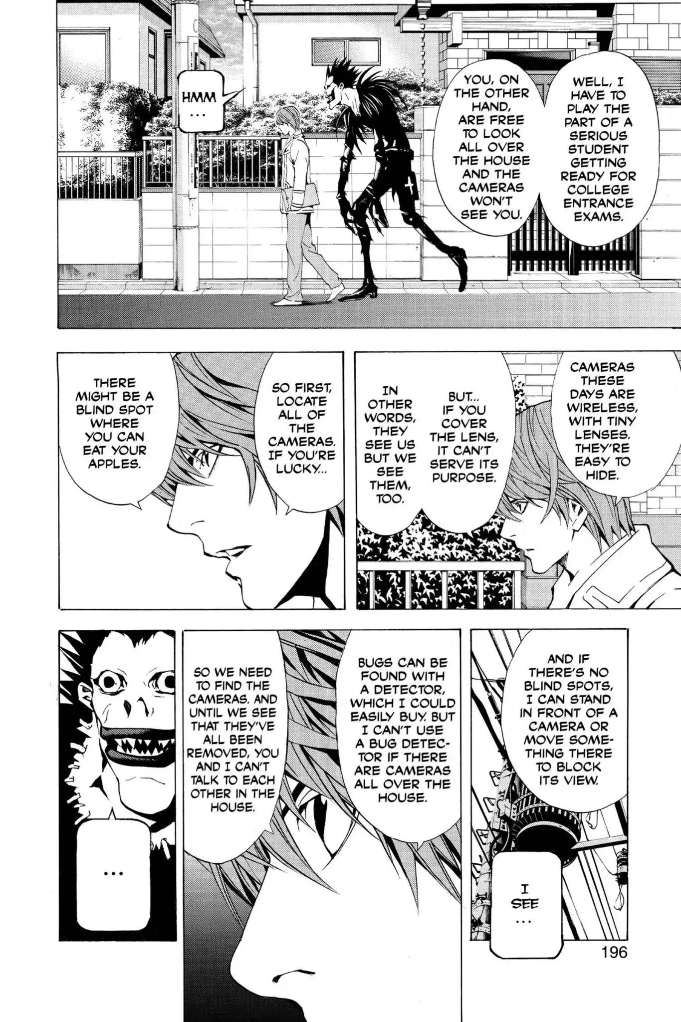 Death Note manga, chapter 16, page 18 of 20