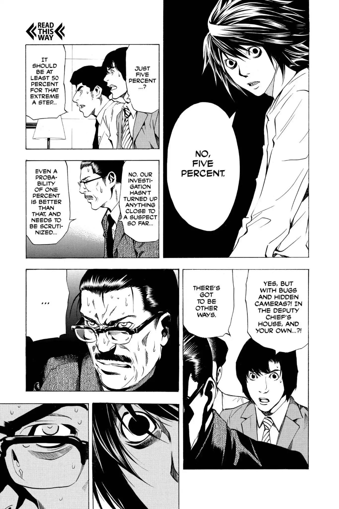 Death Note manga, chapter 16, page 3 of 20