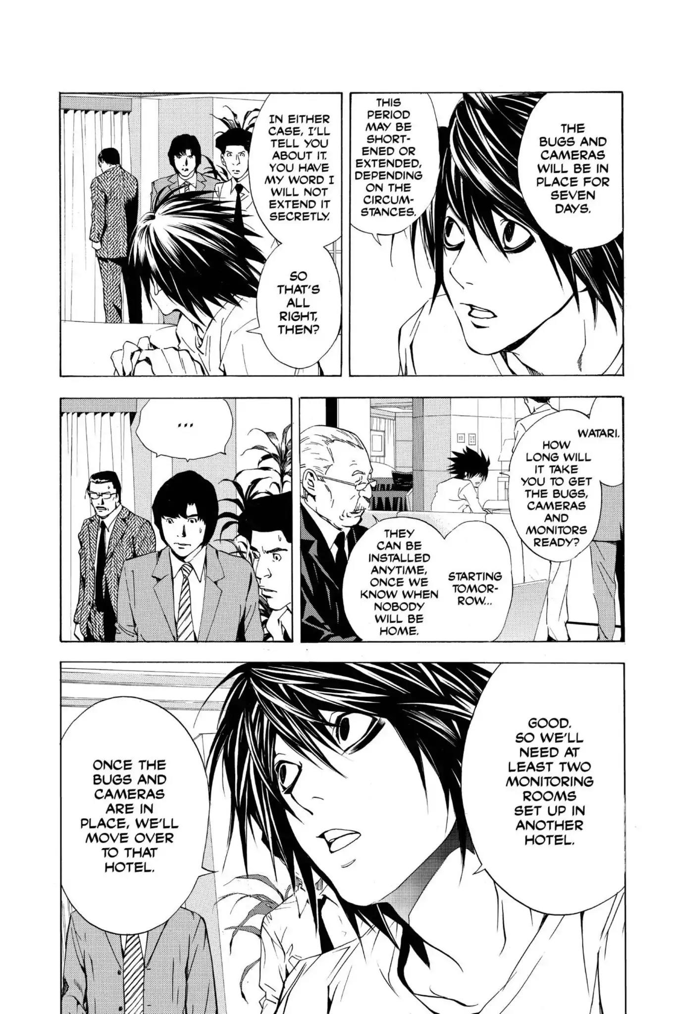 Death Note manga, chapter 16, page 6 of 20