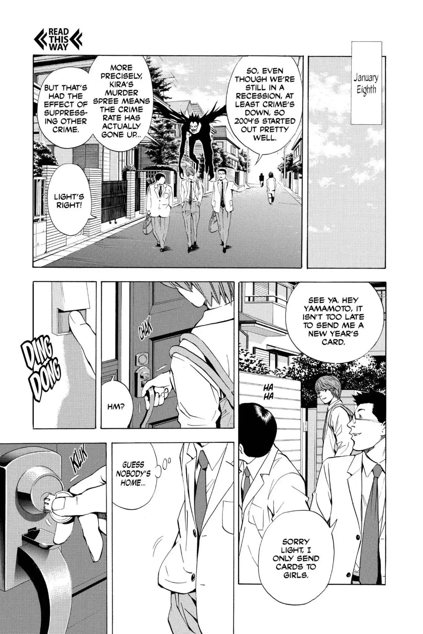 Death Note manga, chapter 16, page 7 of 20