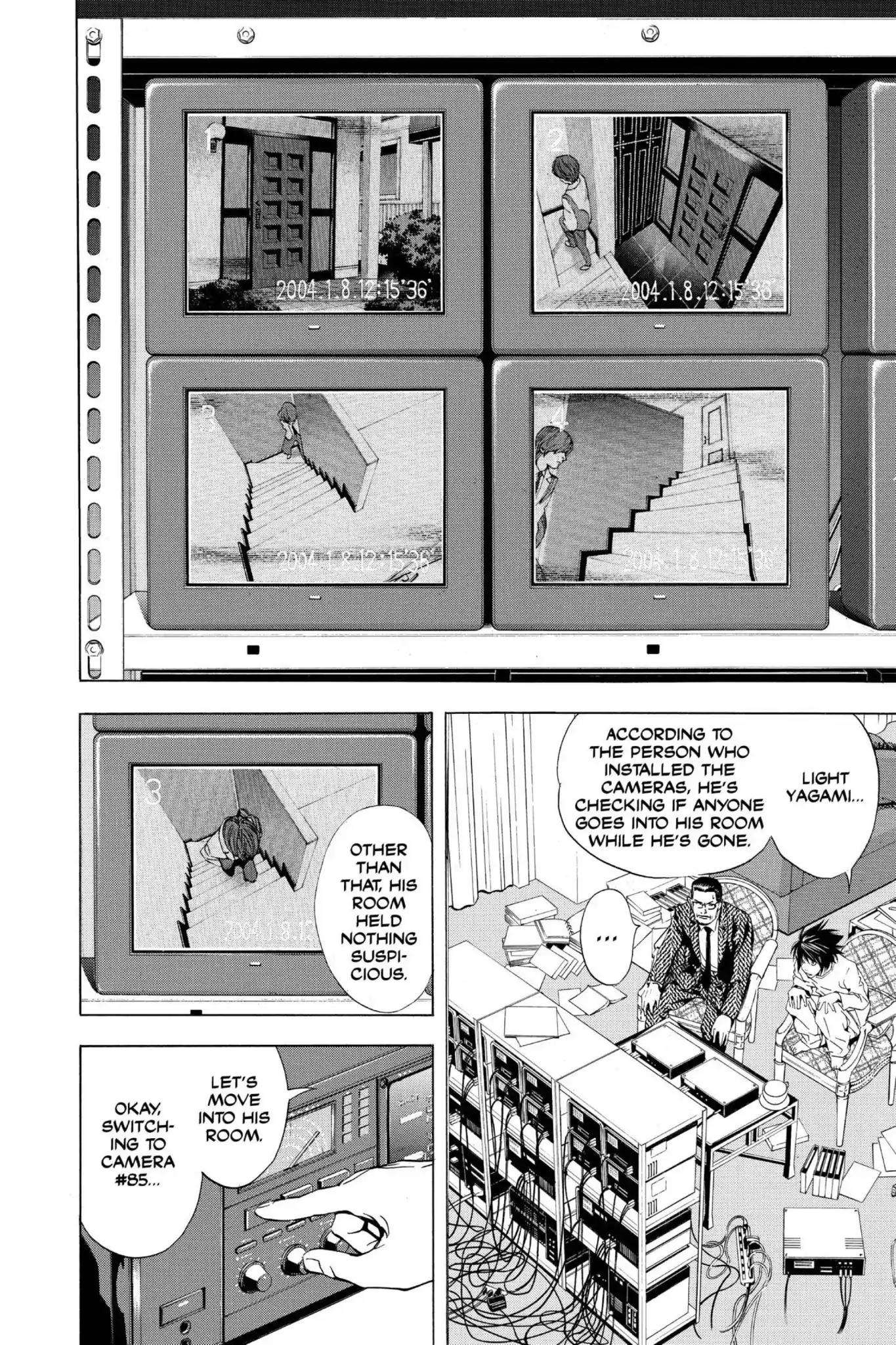 Death Note manga, chapter 16, page 8 of 20