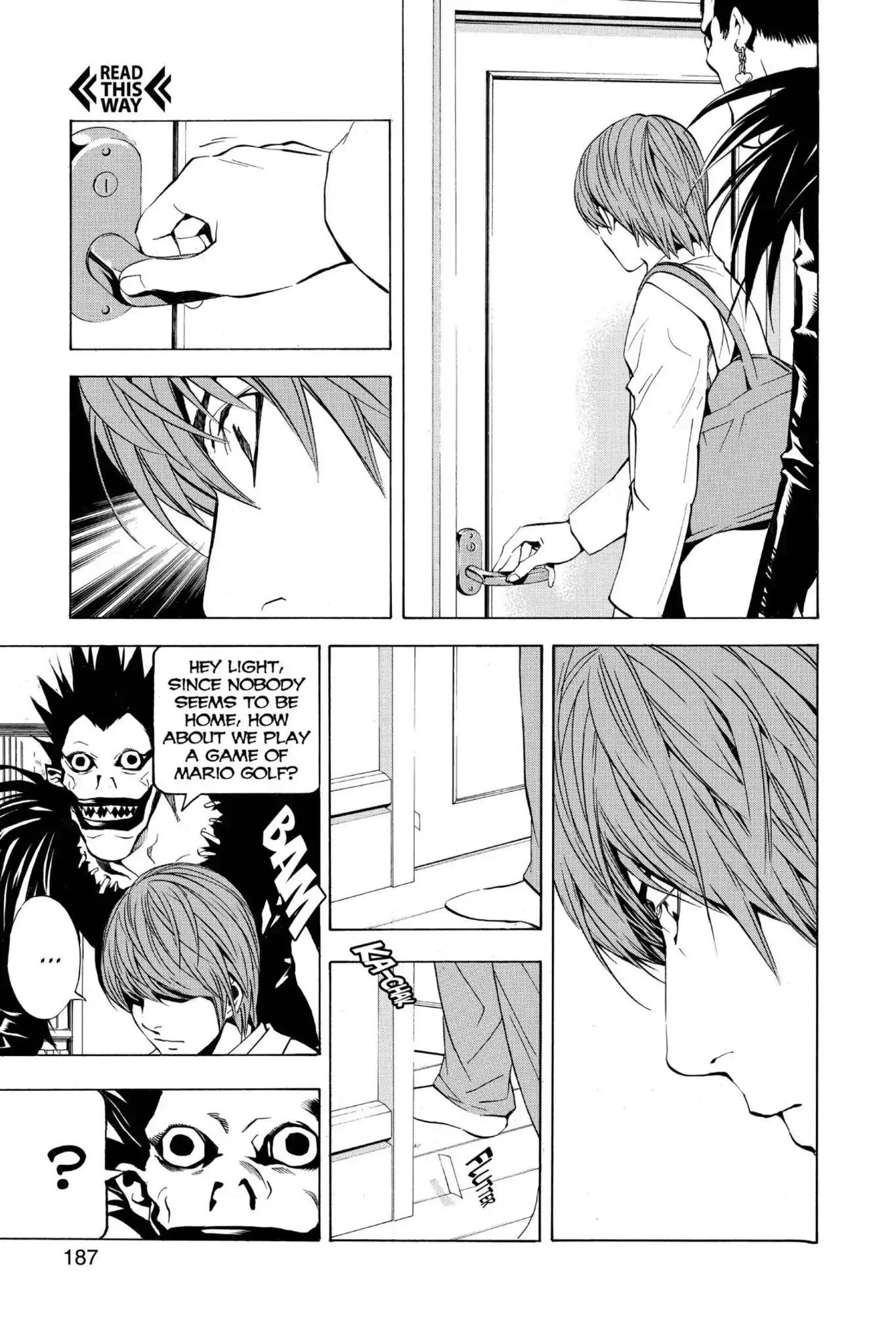 Death Note manga, chapter 16, page 9 of 20