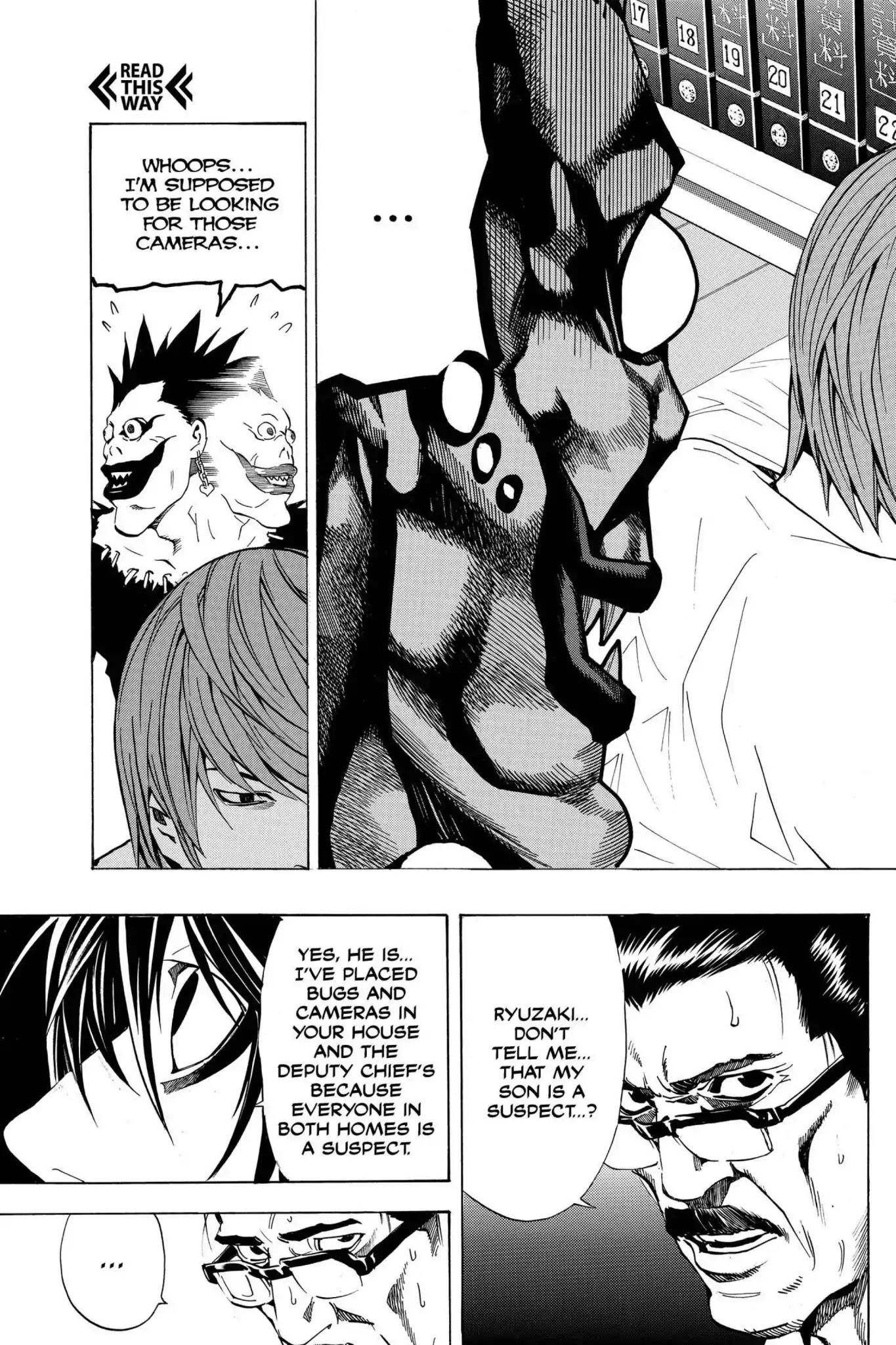 Death Note manga, chapter 17, page 10 of 27