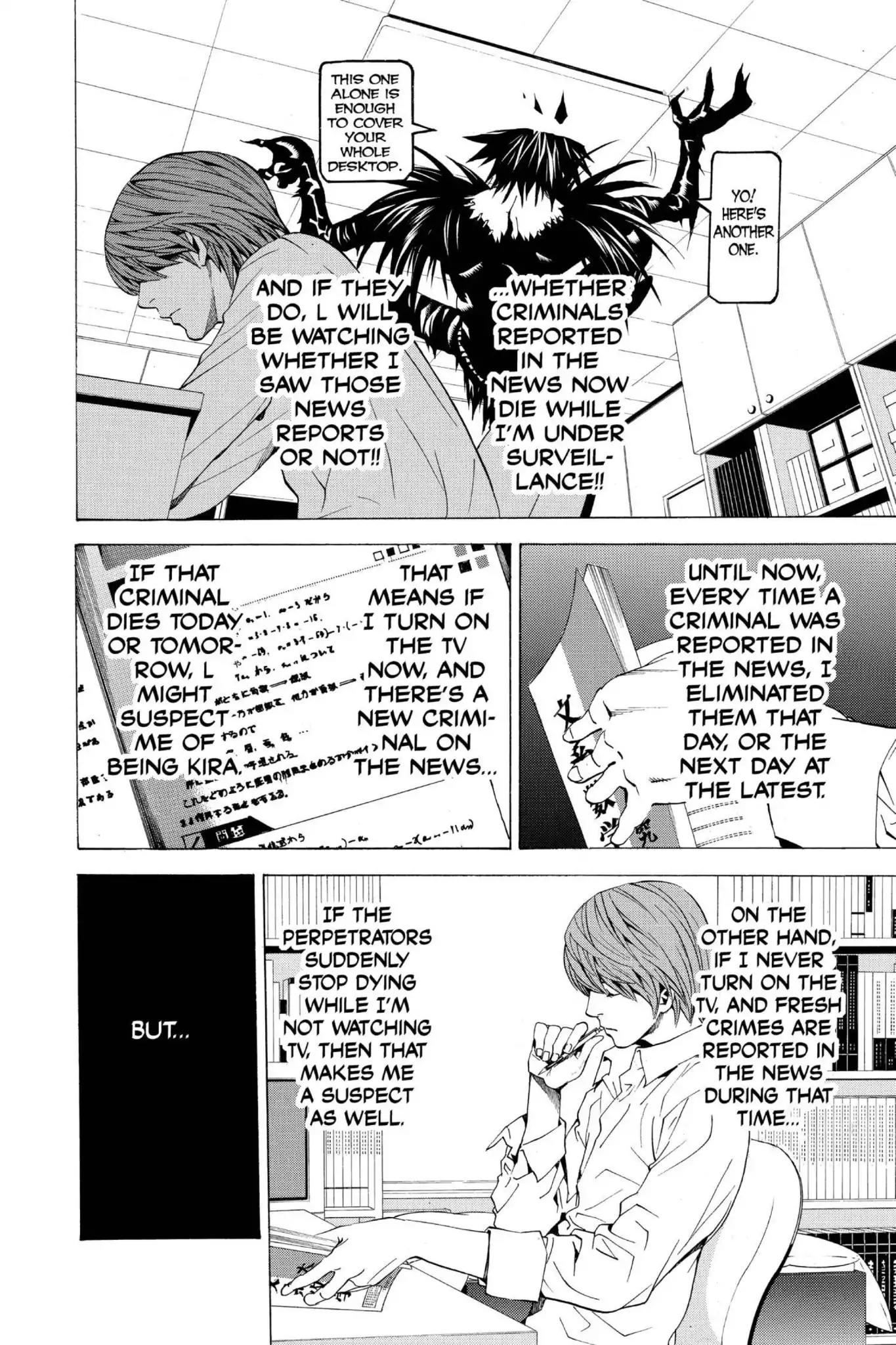 Death Note manga, chapter 17, page 13 of 27