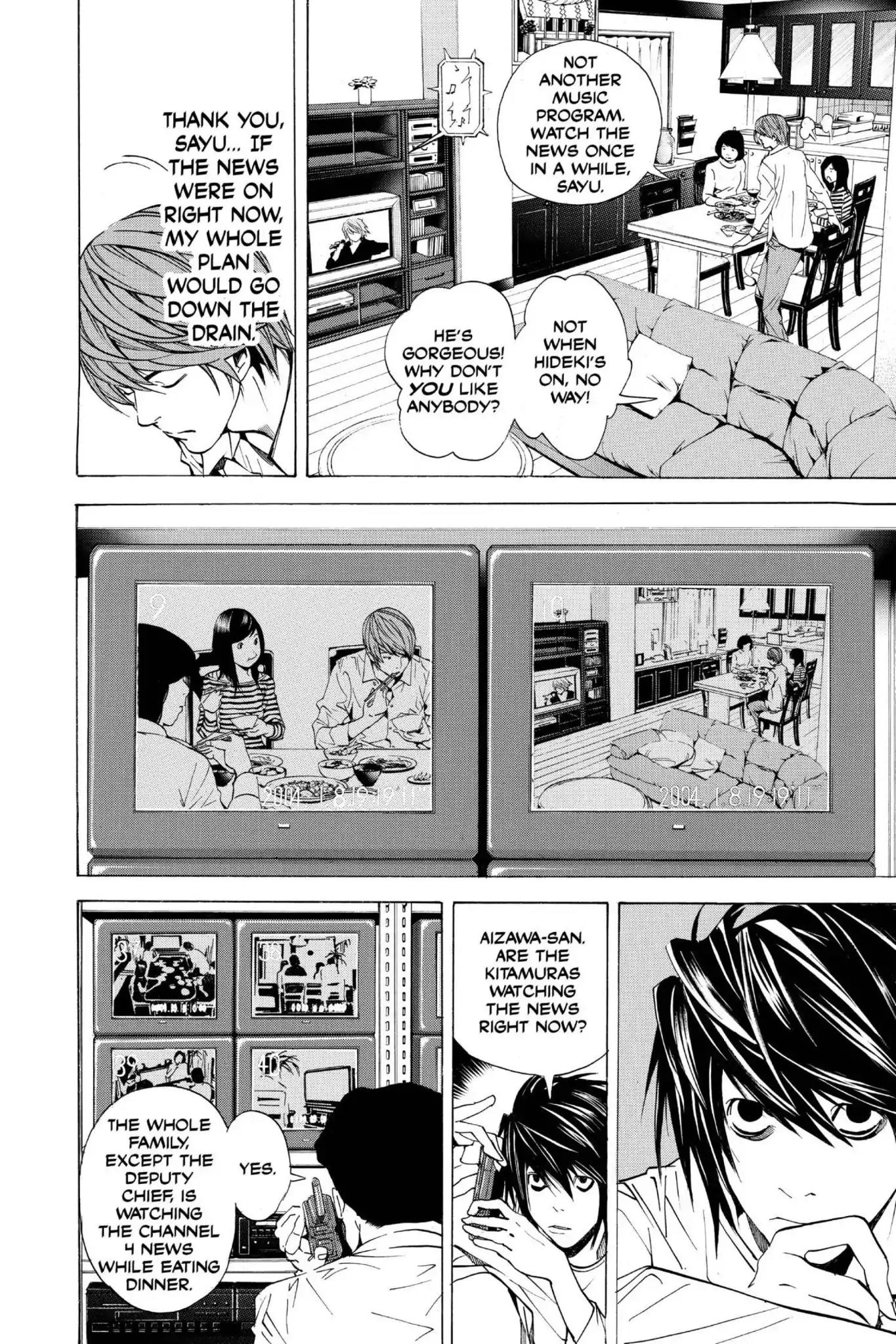 Death Note manga, chapter 17, page 15 of 27