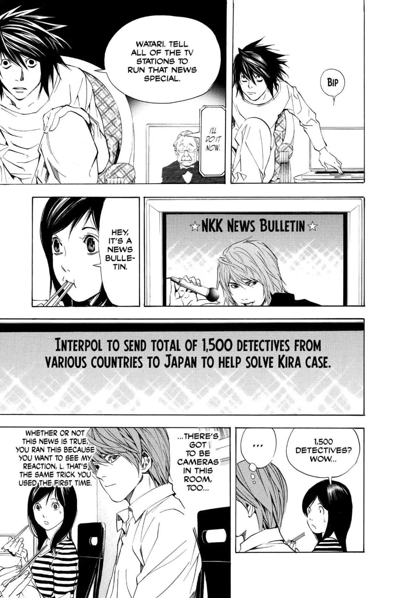 Death Note manga, chapter 17, page 16 of 27