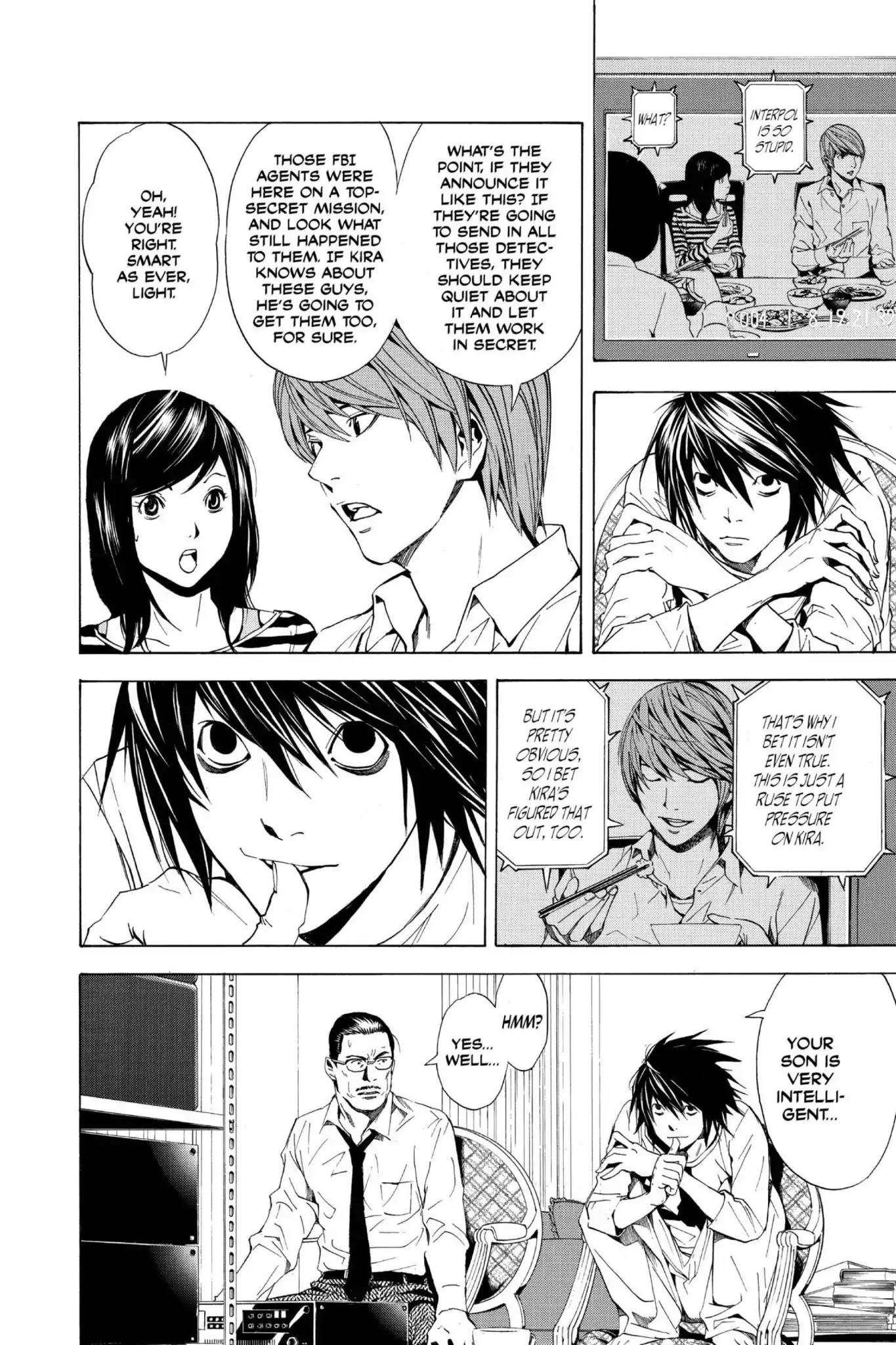 Death Note manga, chapter 17, page 17 of 27