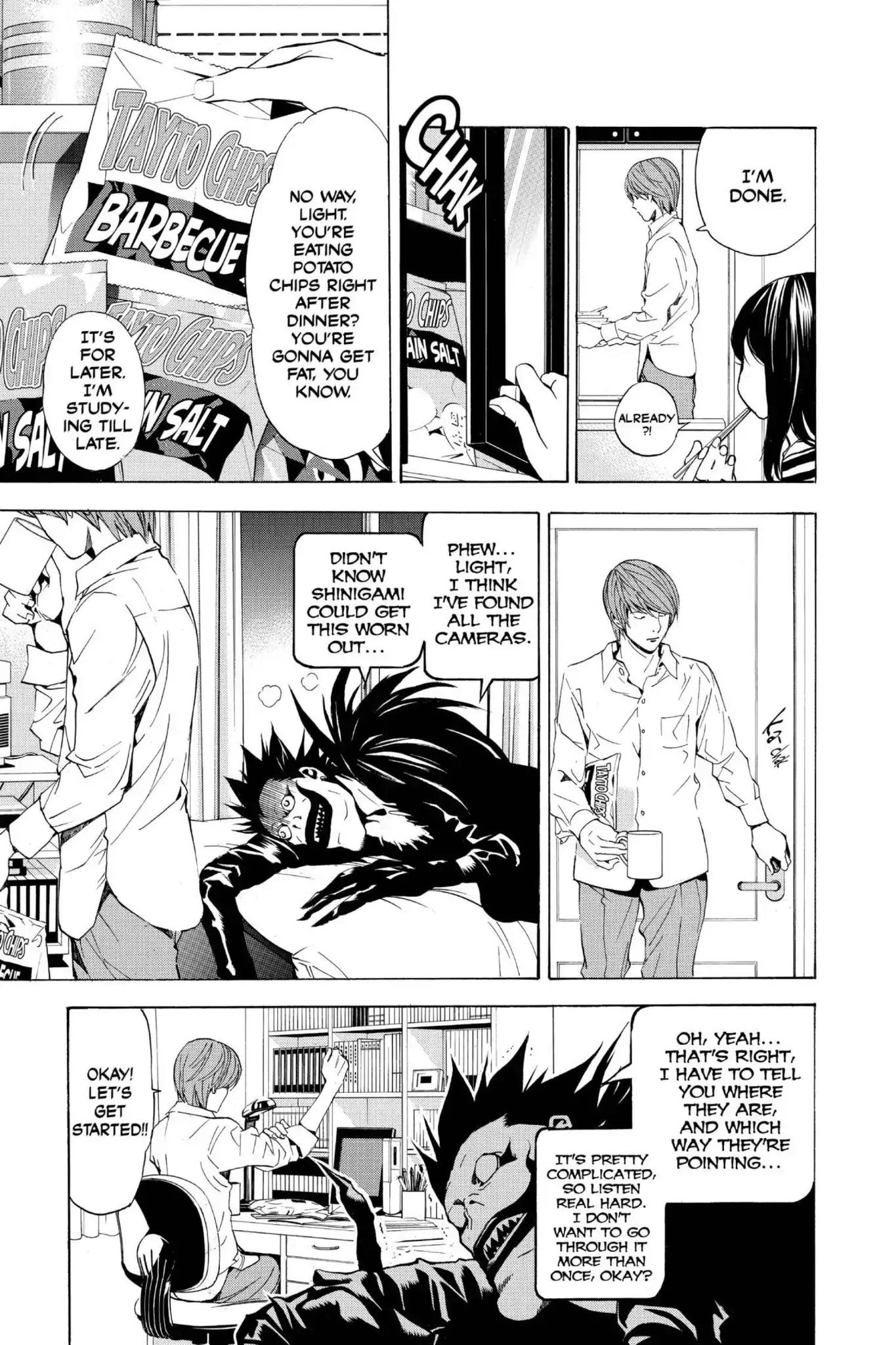 Death Note manga, chapter 17, page 18 of 27