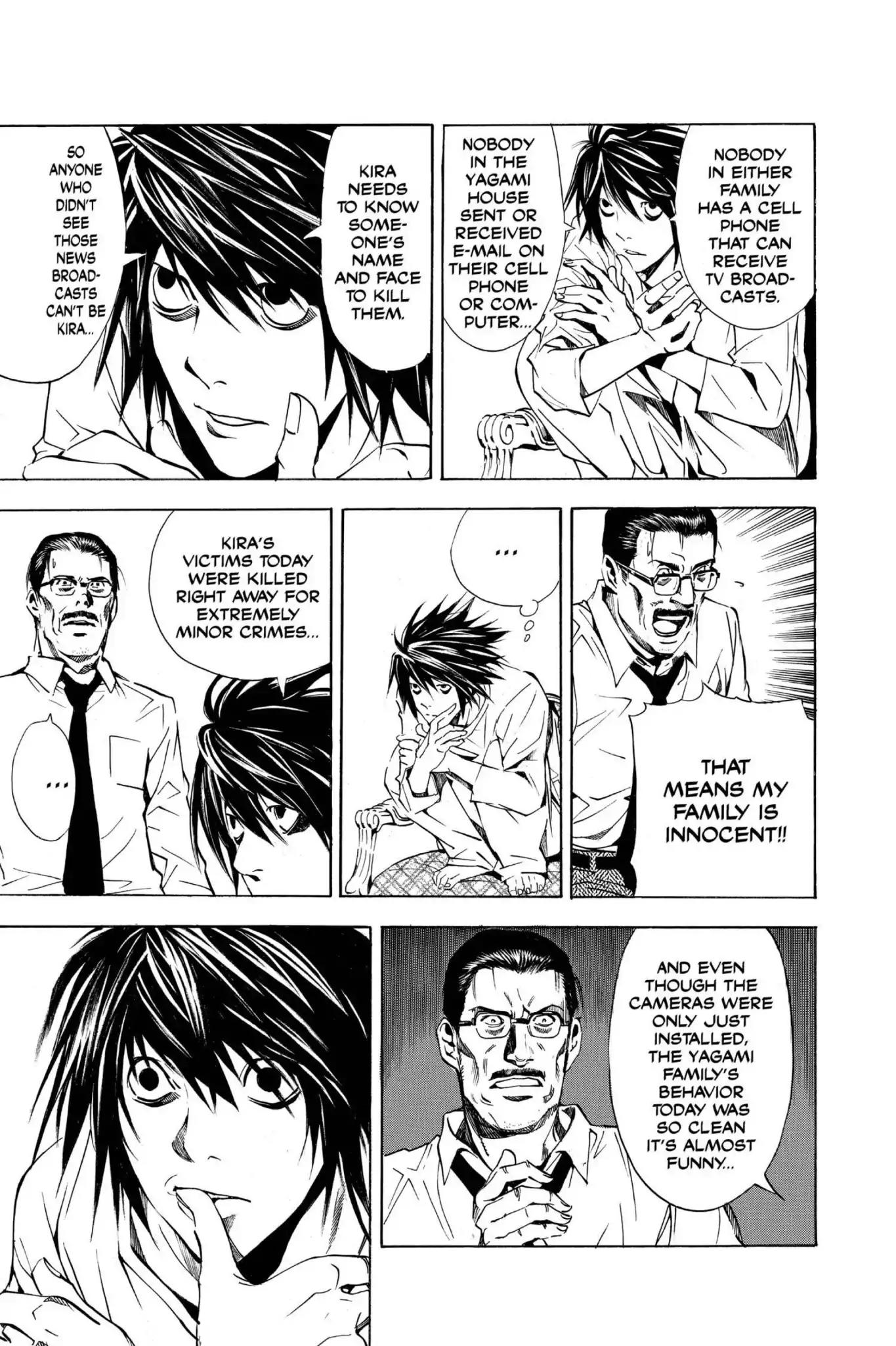 Death Note manga, chapter 17, page 24 of 27
