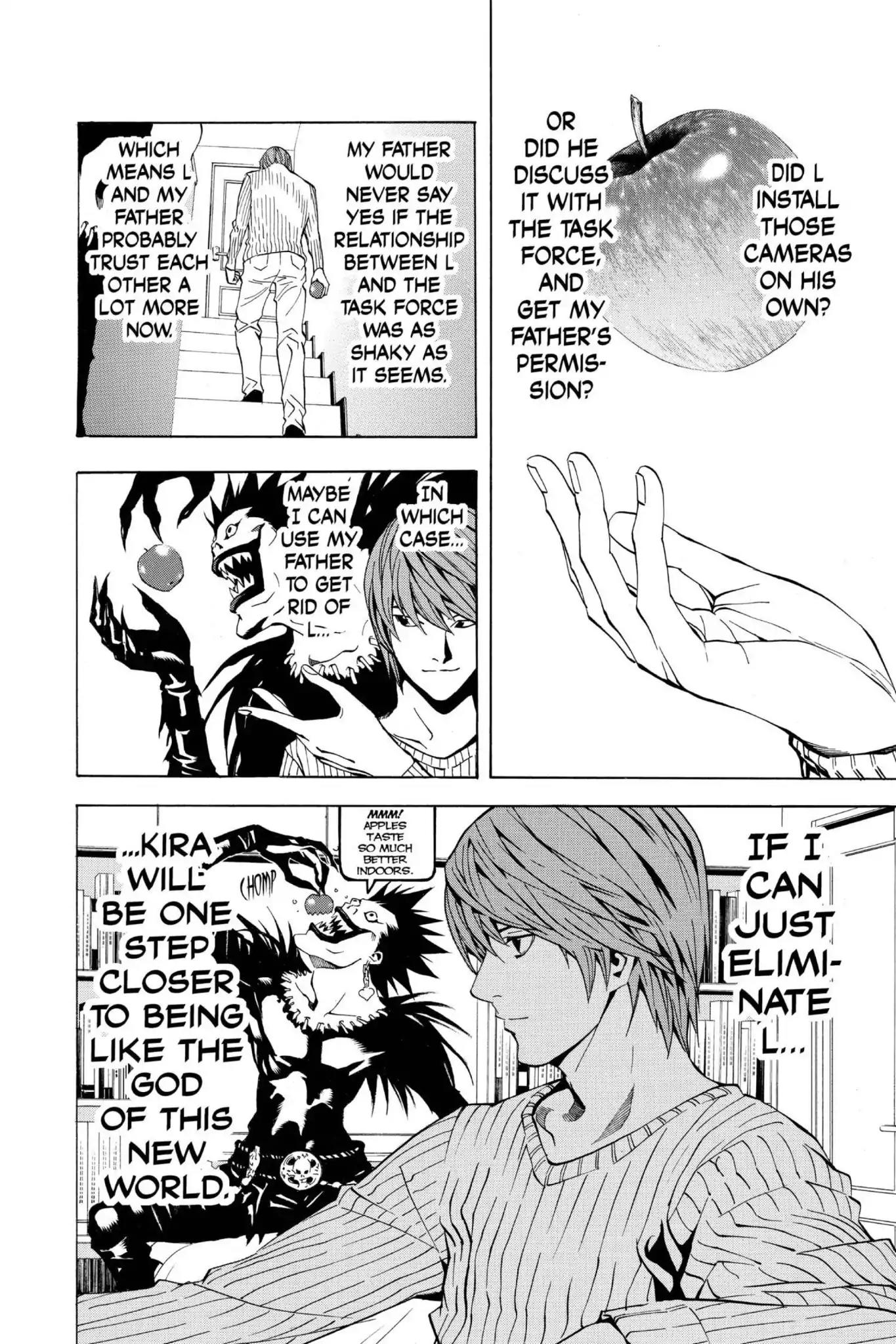 Death Note manga, chapter 18, page 14 of 20